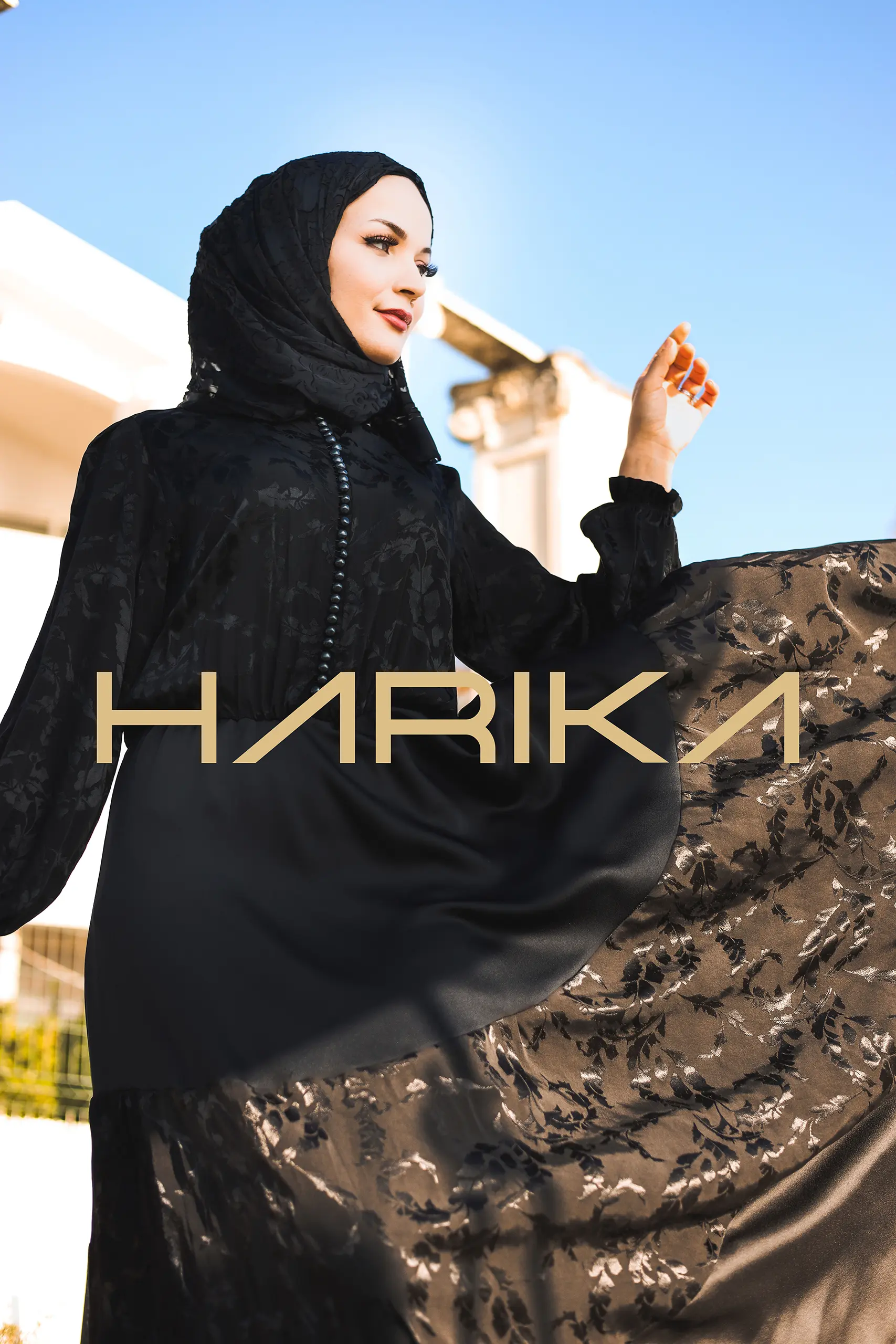 A tiered dress made of Premium Jessica silk and silk crepe - Image 6