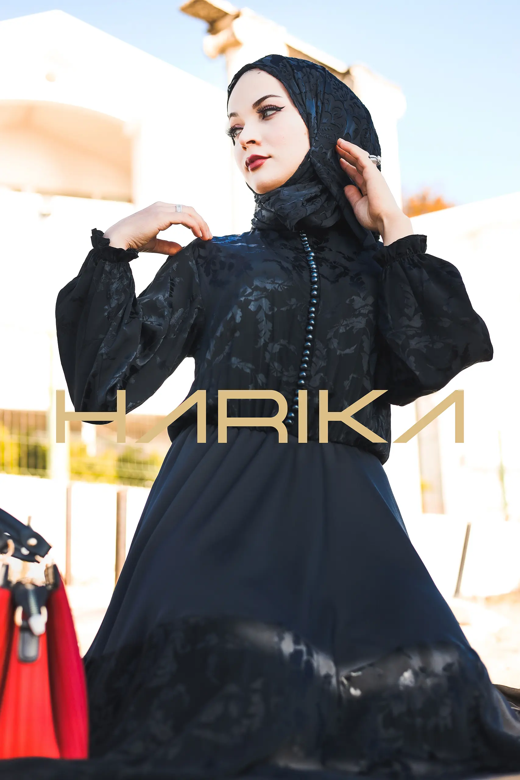 A tiered dress made of Premium Jessica silk and silk crepe - Image 2