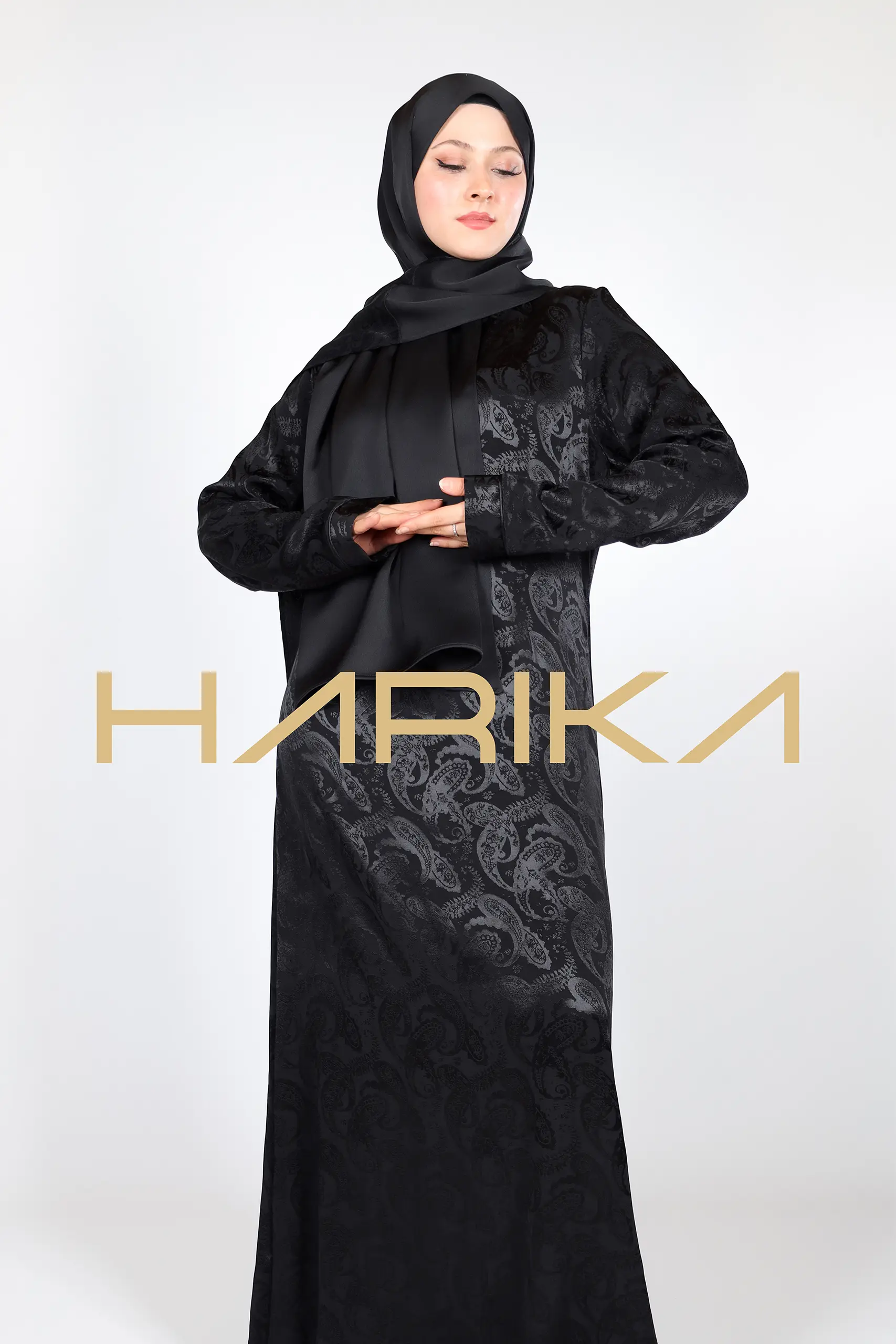 Jessica Premium Silk Black Dress - Image 5