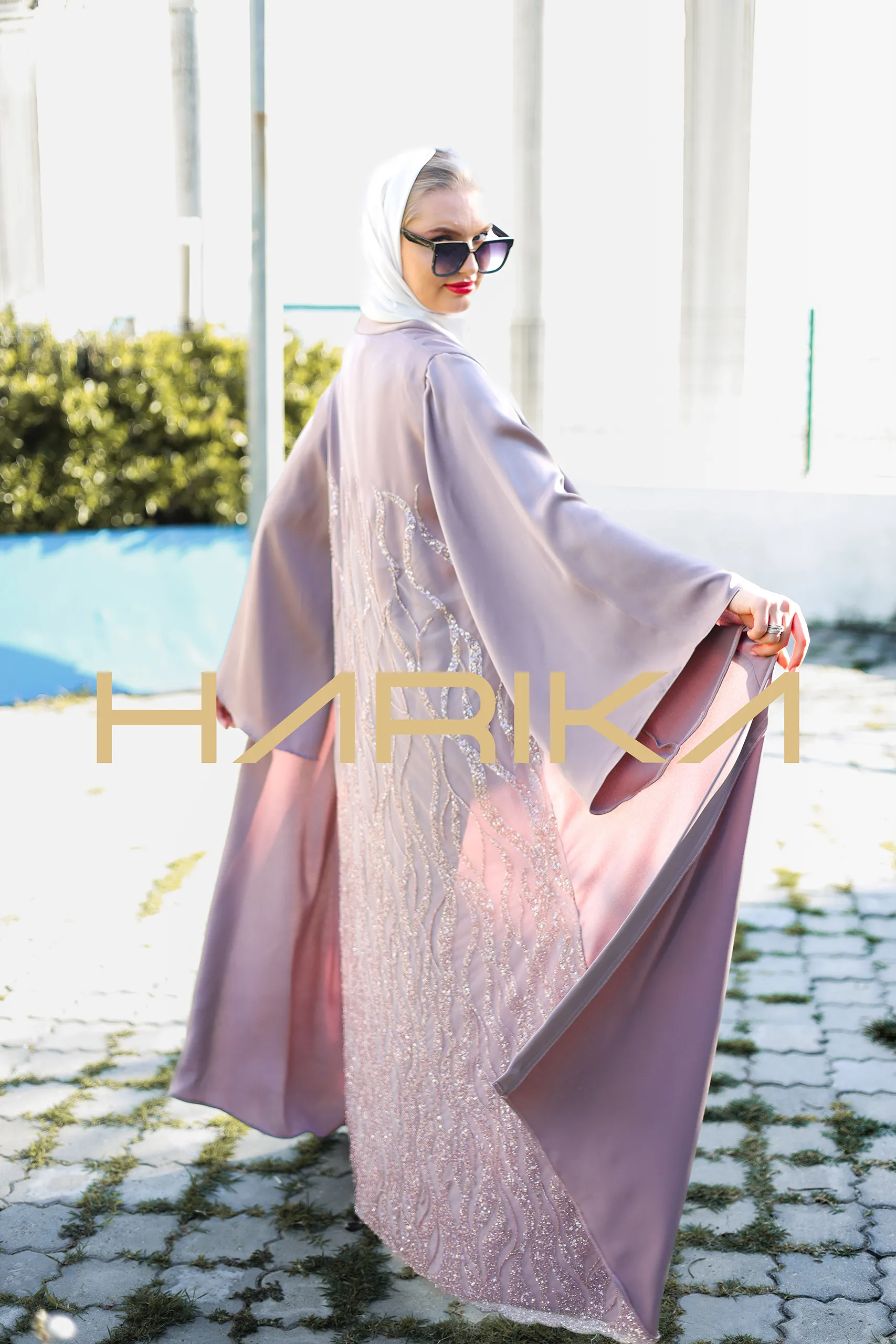 Royal embroidered abaya