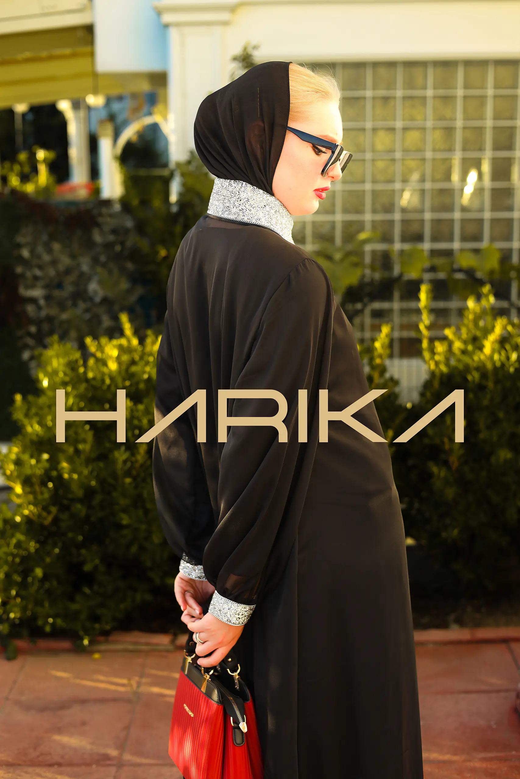 Black Chiffon Abaya (the dress is not included) - Image 3
