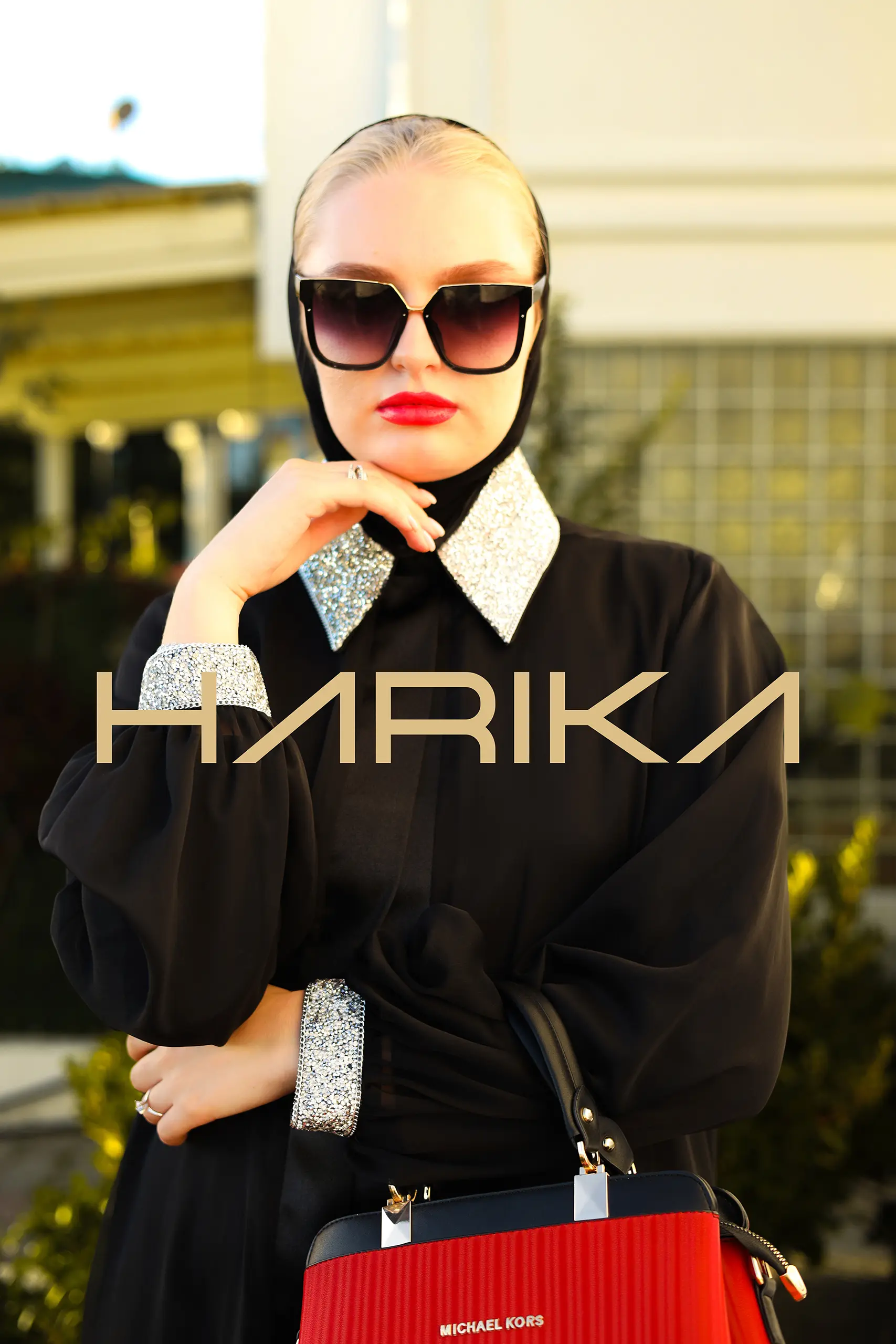 Black Chiffon Abaya (the dress is not included)