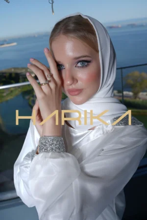 White Chiffon Abaya (the dress is not included)