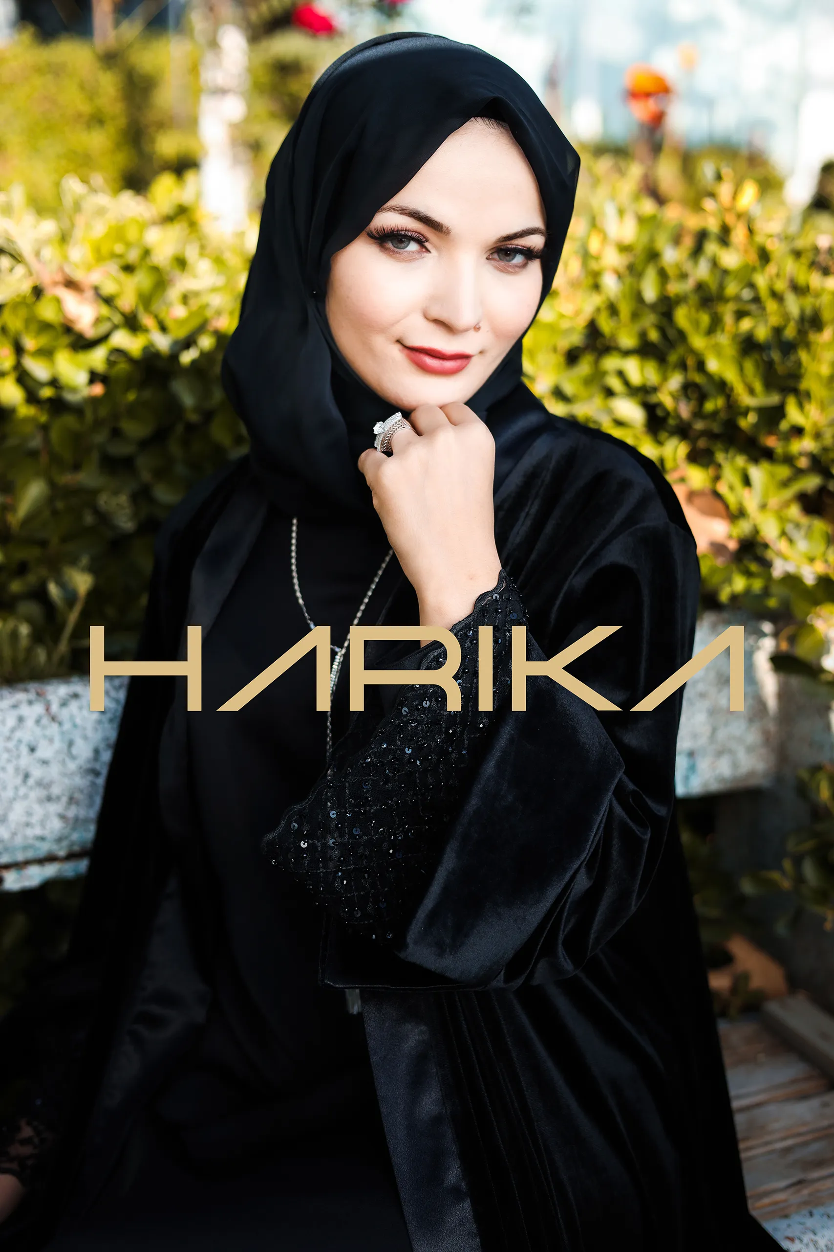 3 Piece Women's Set – Abaya, Dress and Shawl - Image 4