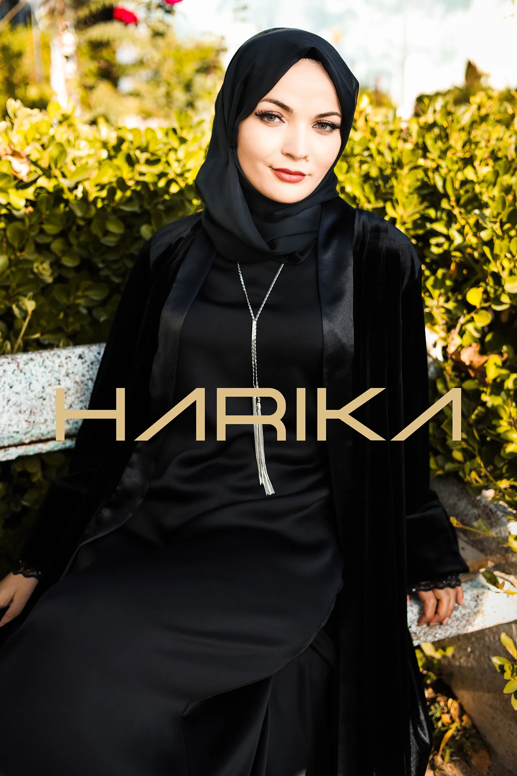 3 Piece Women's Set – Abaya, Dress and Shawl - Image 3