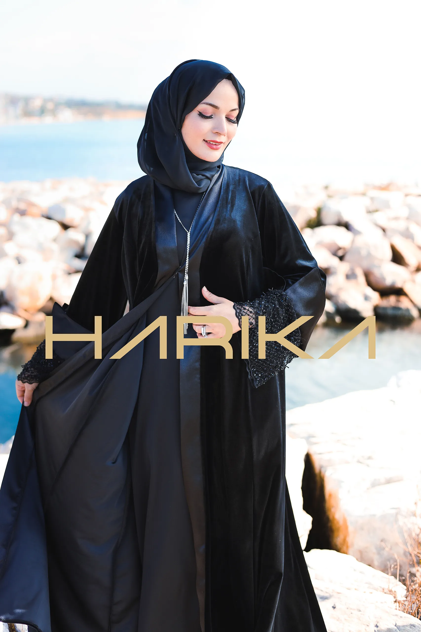 3 Piece Women's Set – Abaya, Dress and Shawl