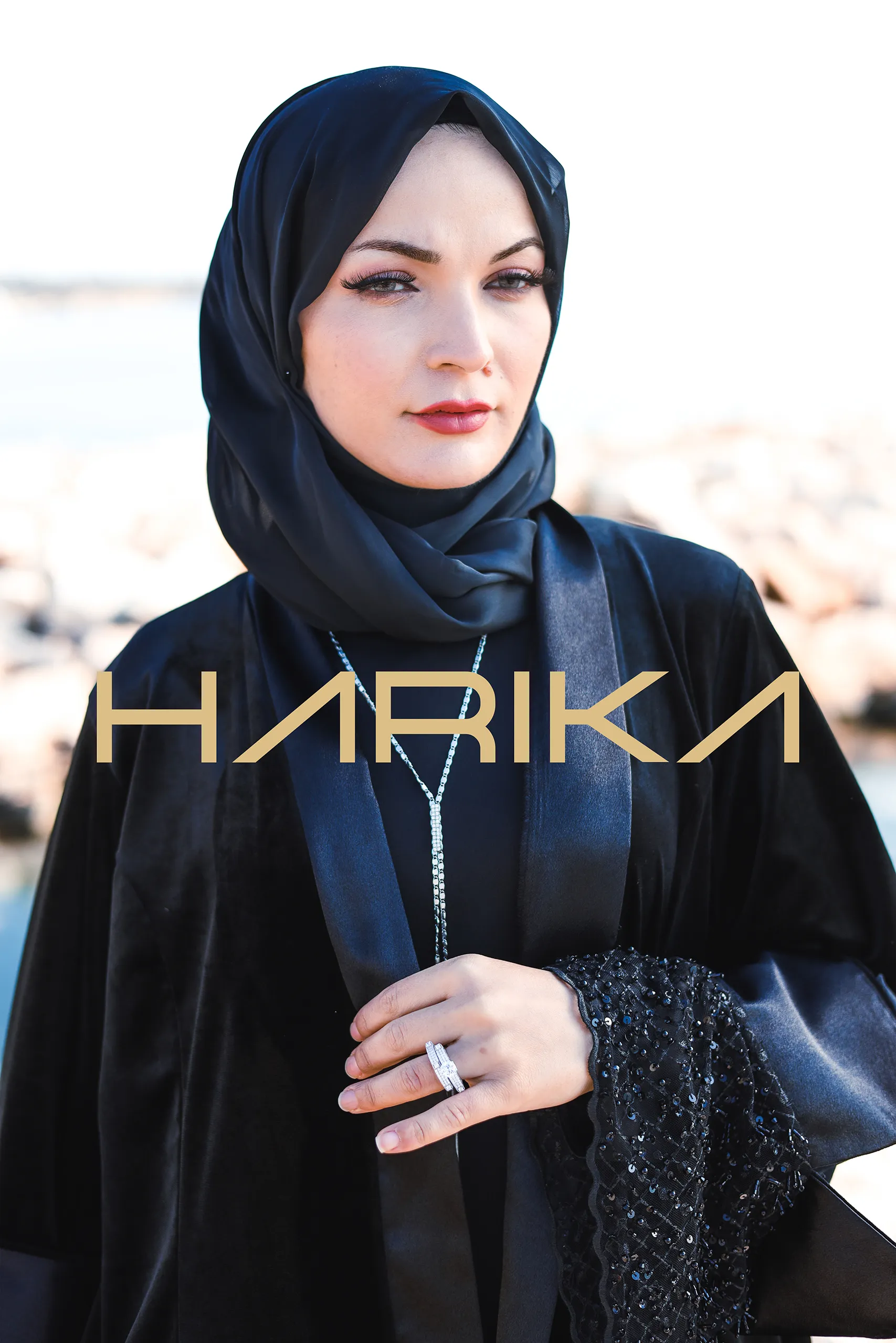 3 Piece Women's Set – Abaya, Dress and Shawl - Image 5