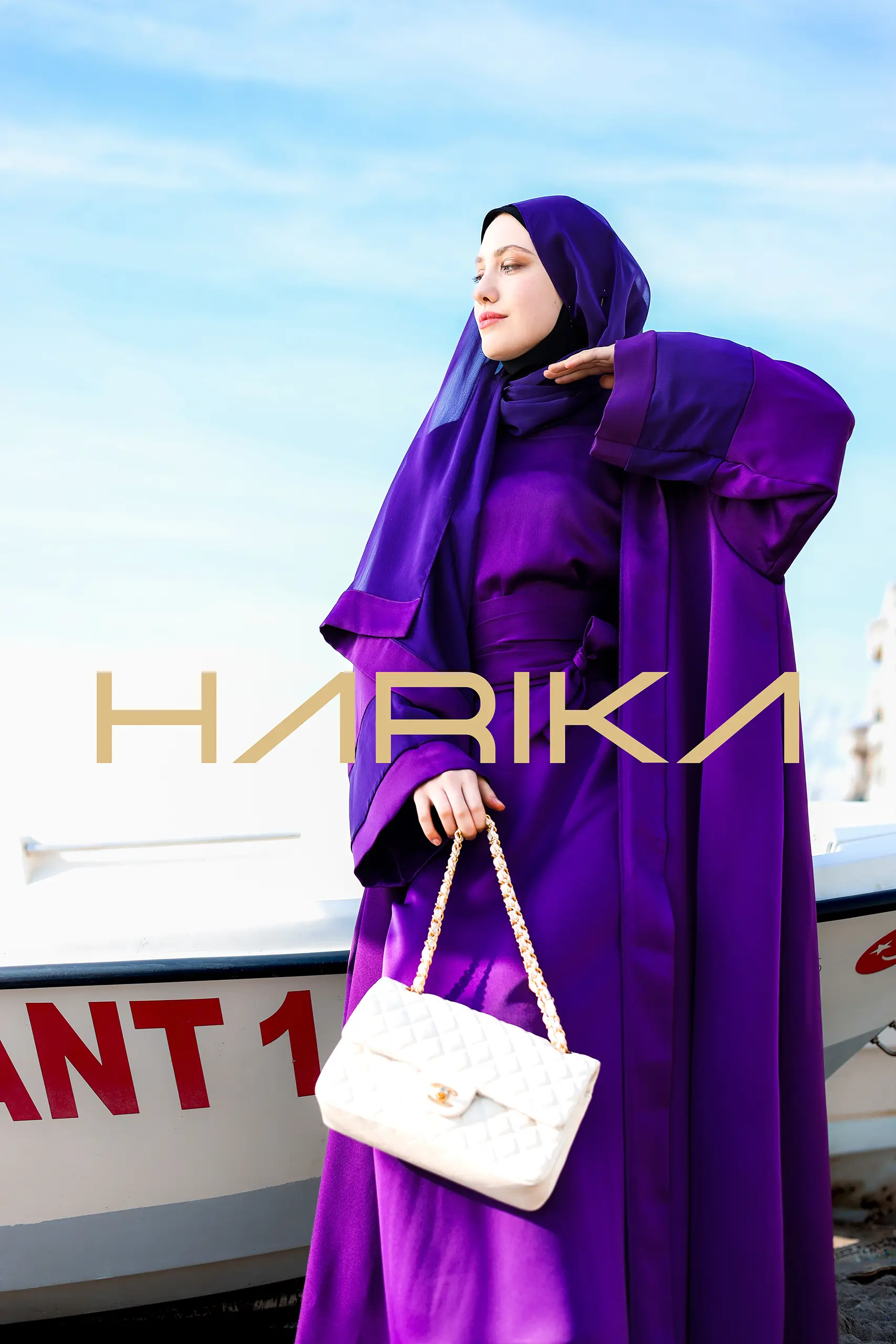 A Royal Purple Abaya - Image 8