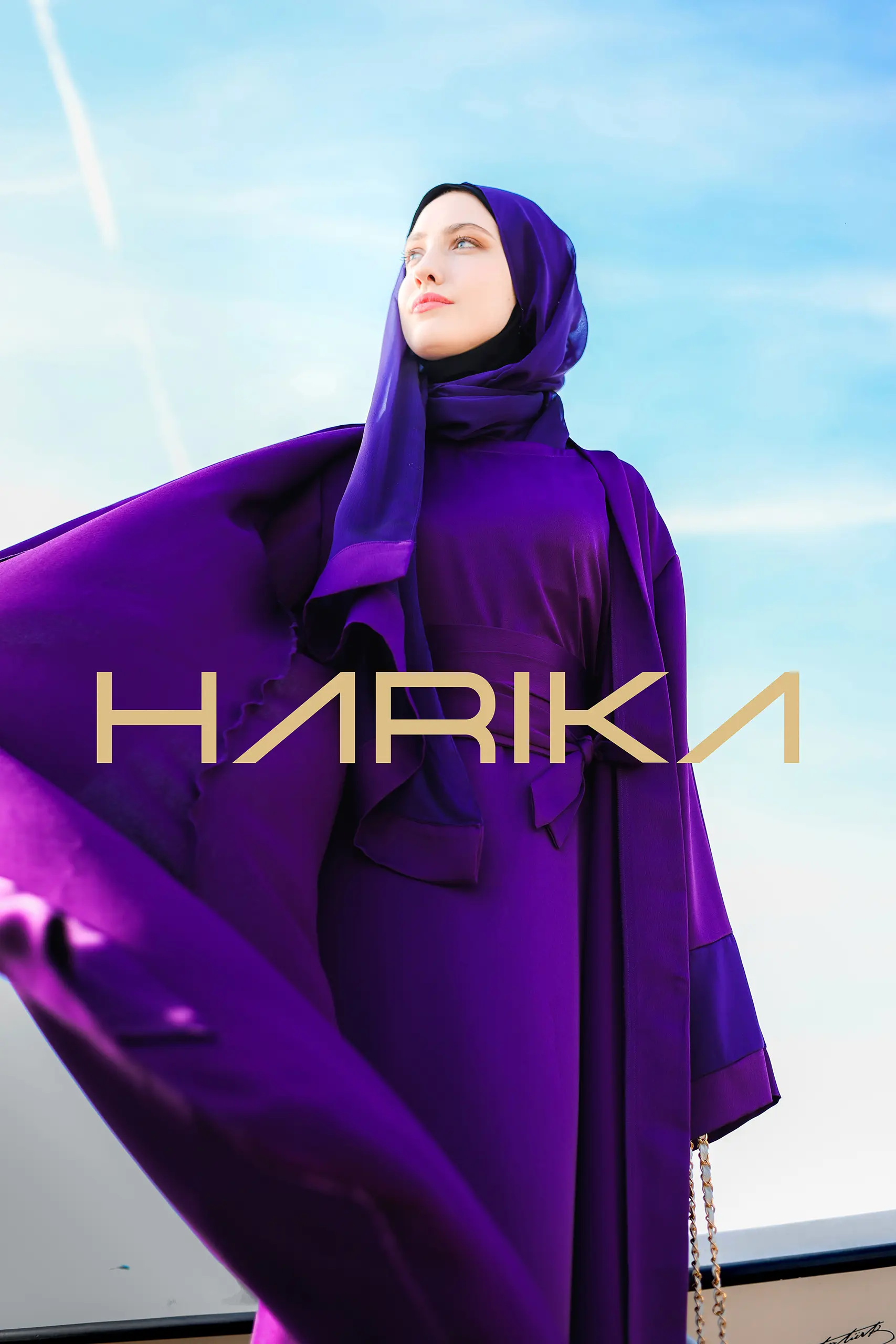 A Royal Purple Abaya - Image 4