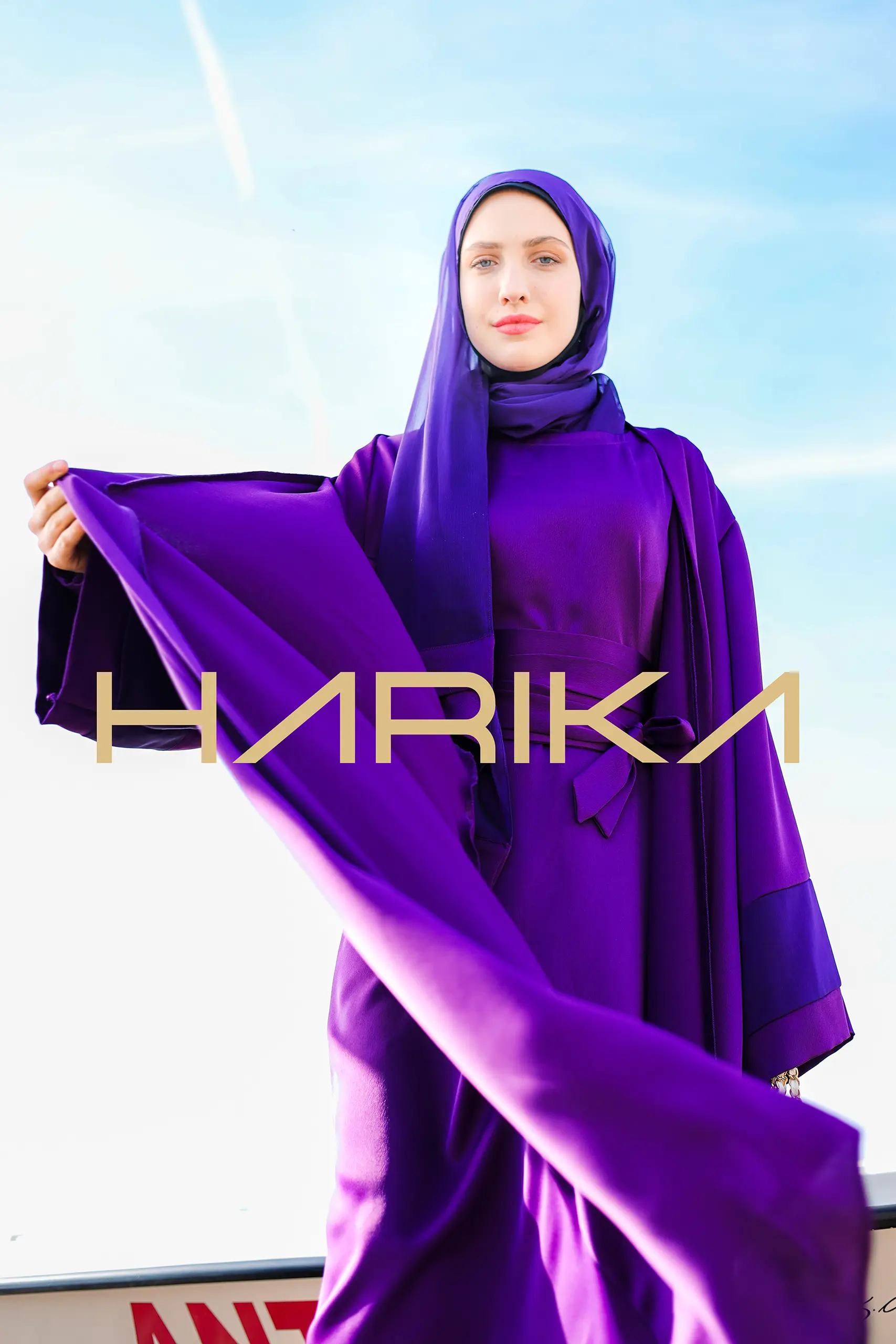 A Royal Purple Abaya - Image 3