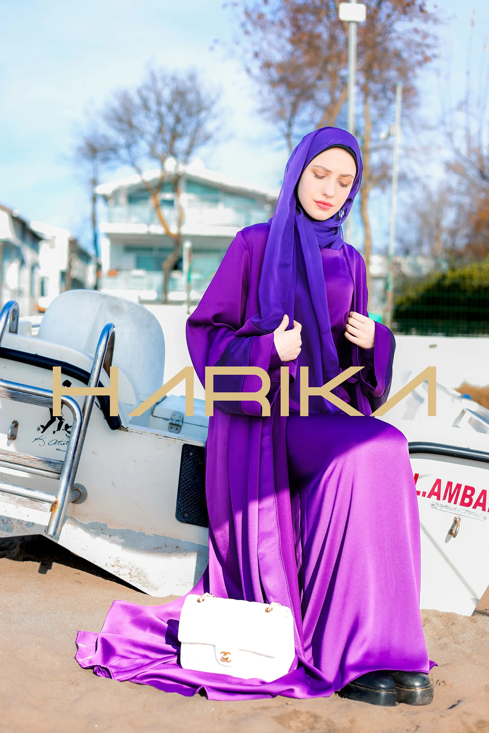 A Royal Purple Abaya - Image 13