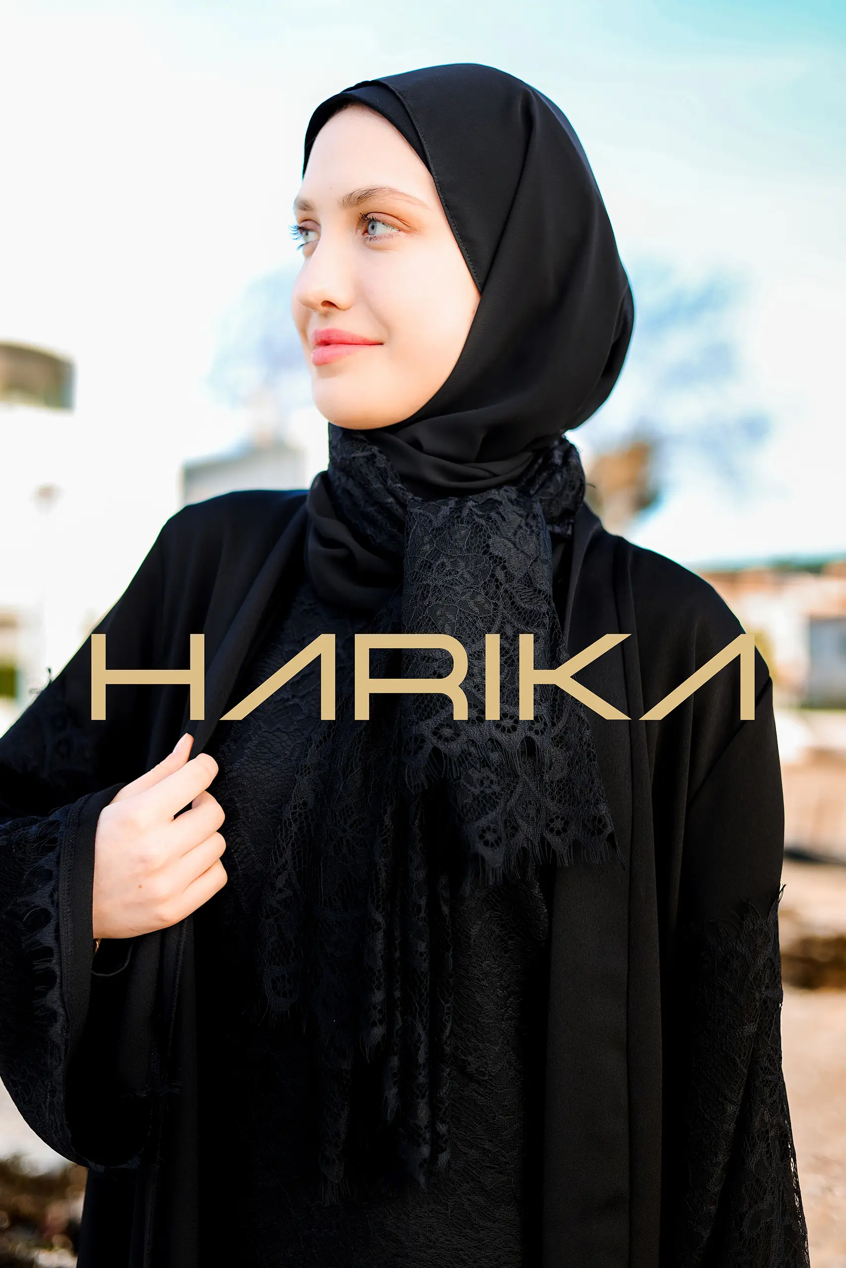 Black Lace Abaya(the dress is not included) - Image 15