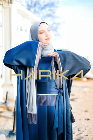 Royal blue abaya