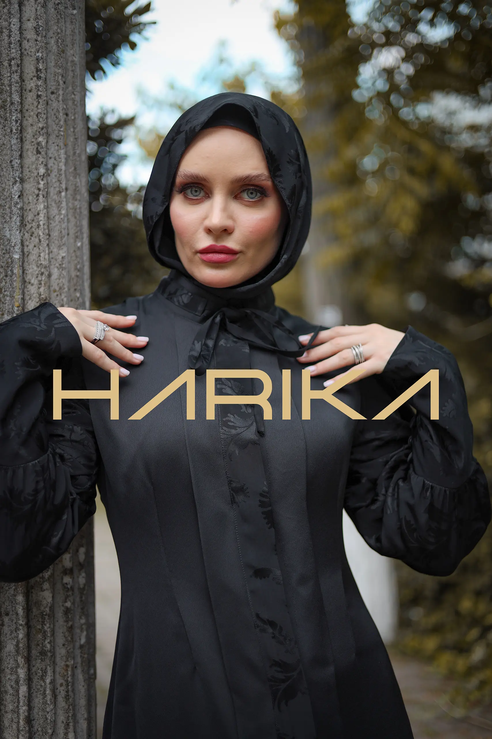 Double silk abaya "Radiant femininity" - Image 2