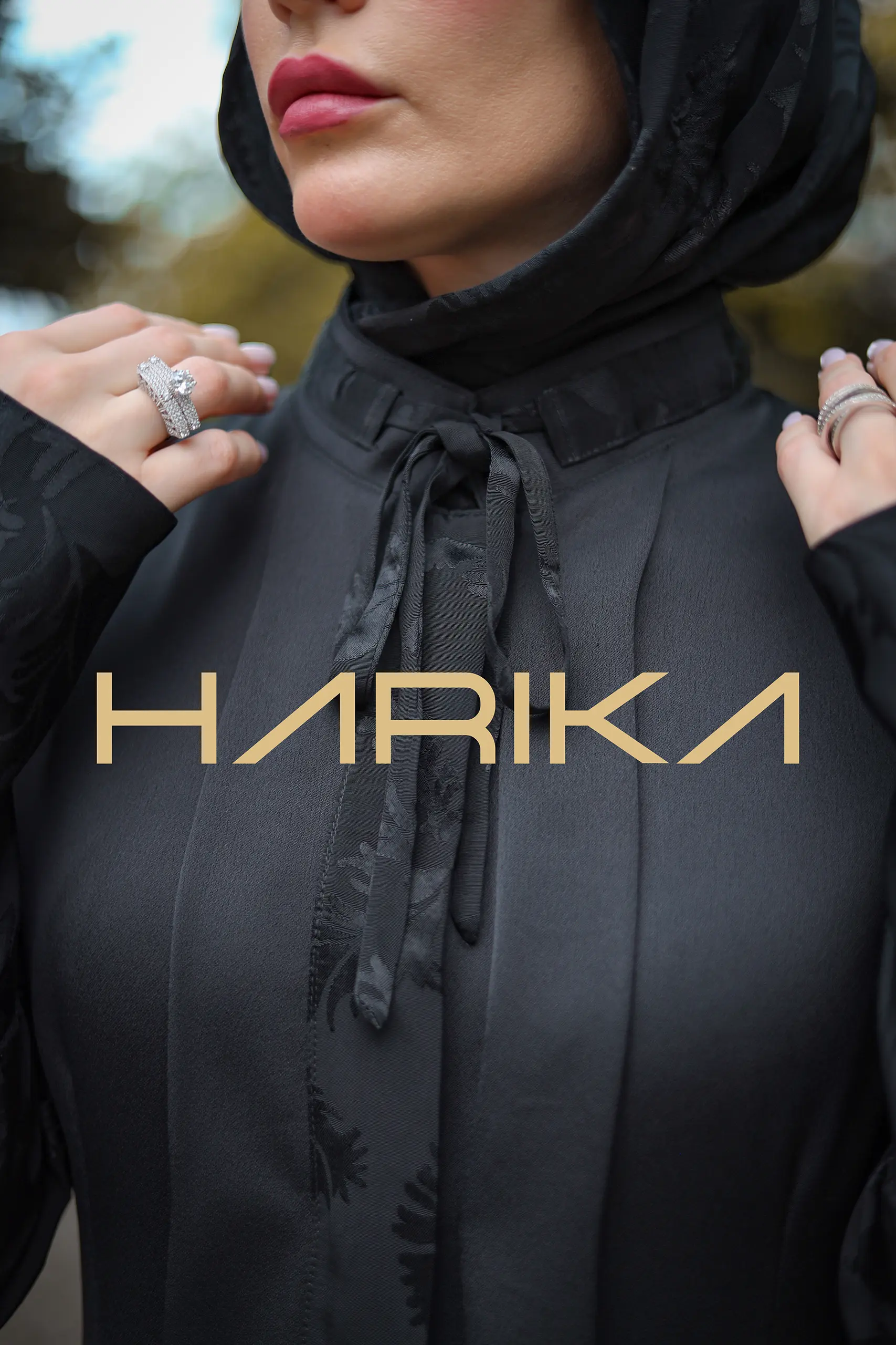 Double silk abaya "Radiant femininity" - Image 11