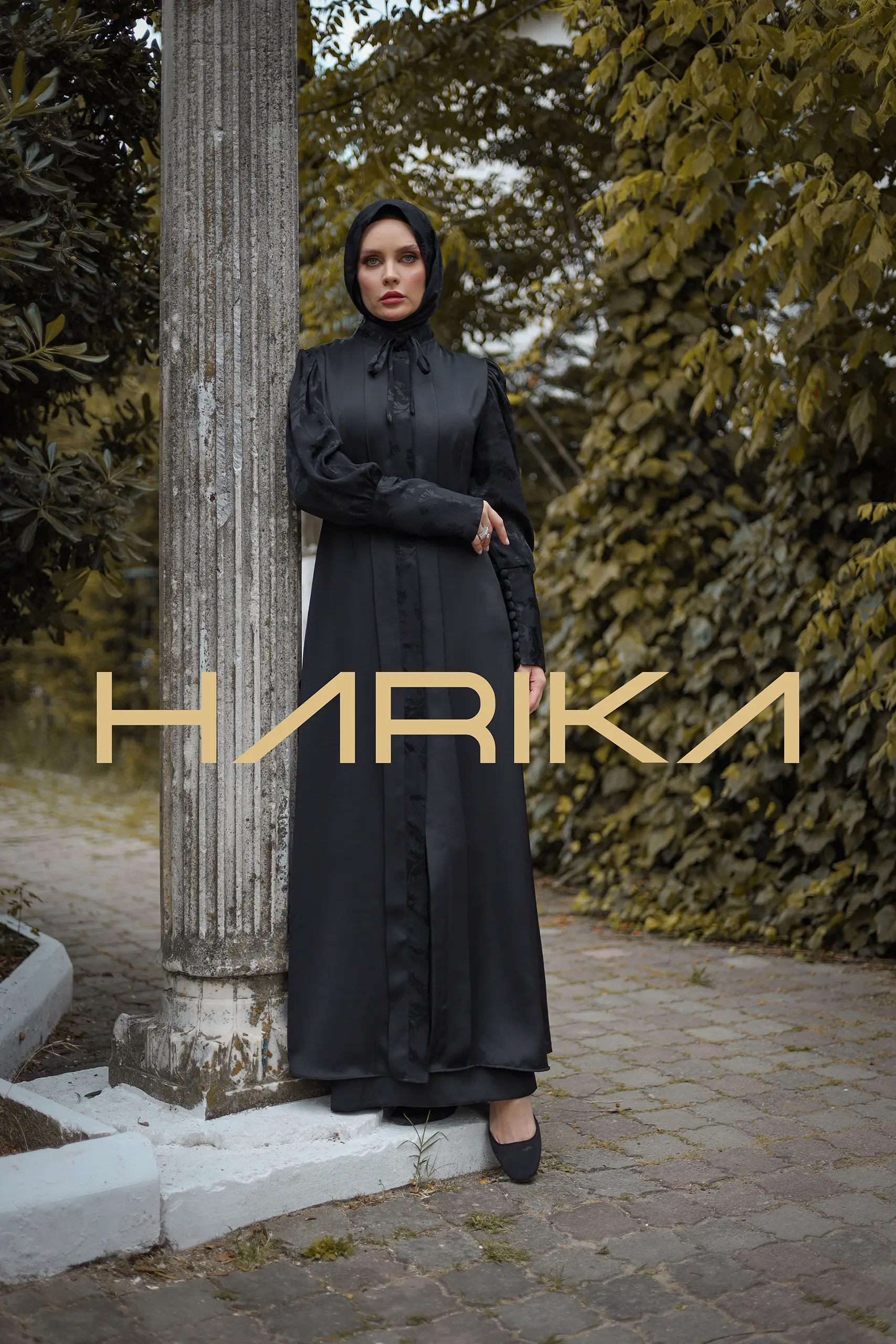 Double silk abaya "Radiant femininity" - Image 10