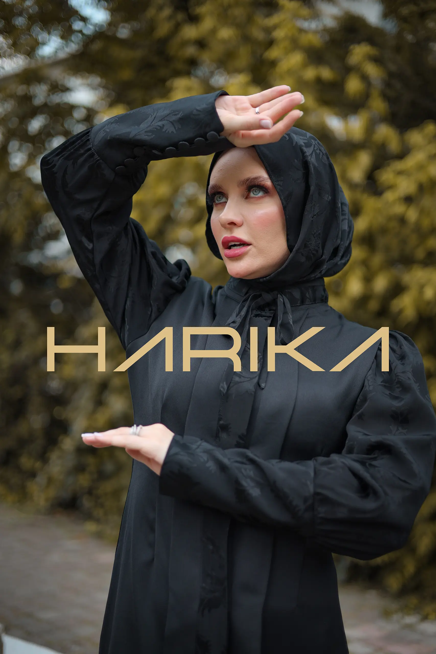 Double silk abaya "Radiant femininity" - Image 6