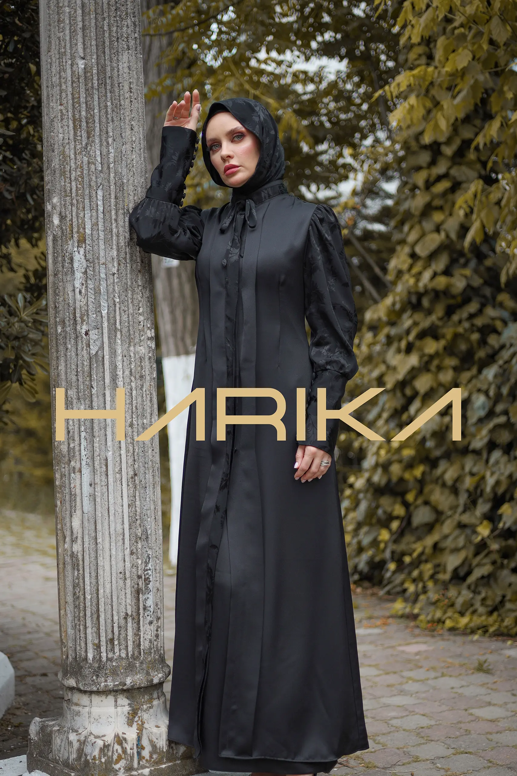 Double silk abaya "Radiant femininity" - Image 5