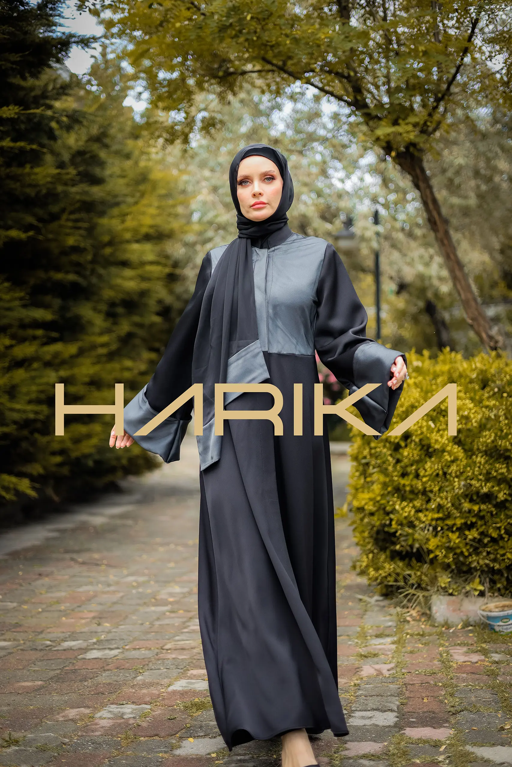 Practical and Elegant Grey Abaya - Image 3