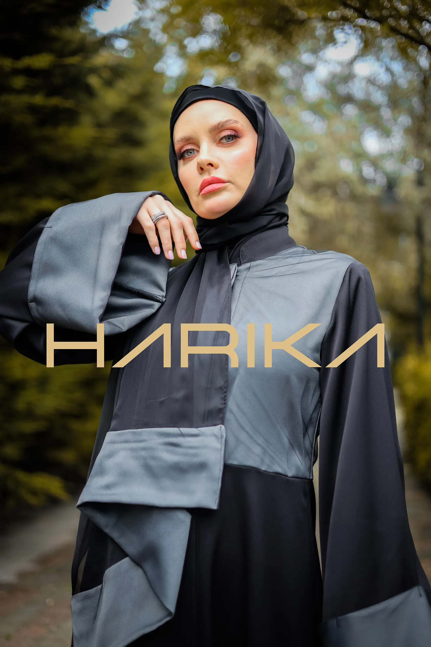 Practical and Elegant Grey Abaya - Image 11