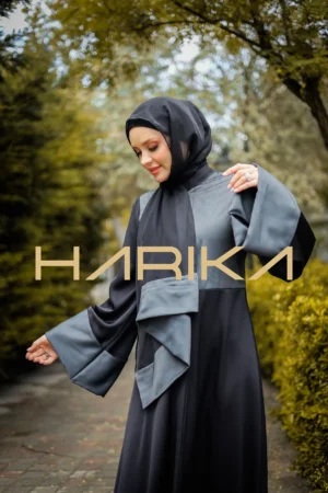 Practical and Elegant Grey Abaya