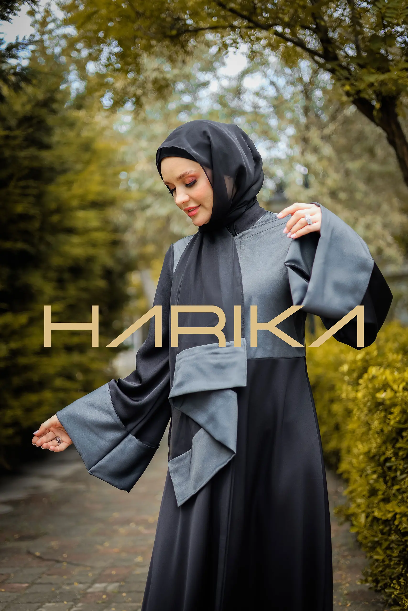Practical and Elegant Grey Abaya