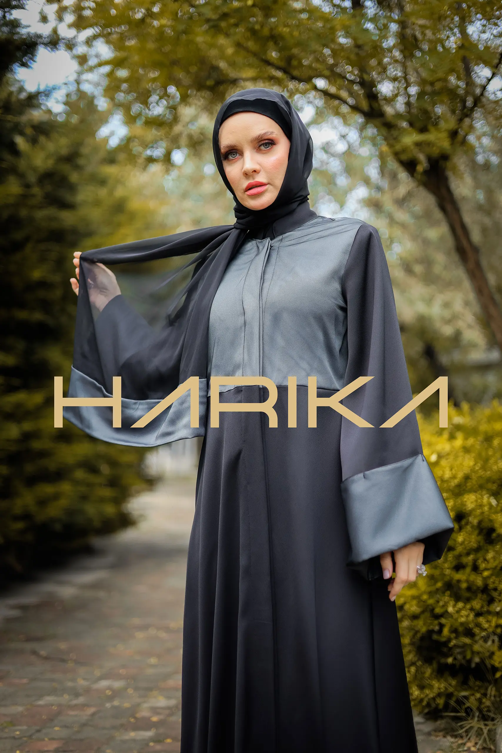 Practical and Elegant Grey Abaya - Image 6