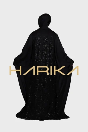 Embroidered Black Abaya