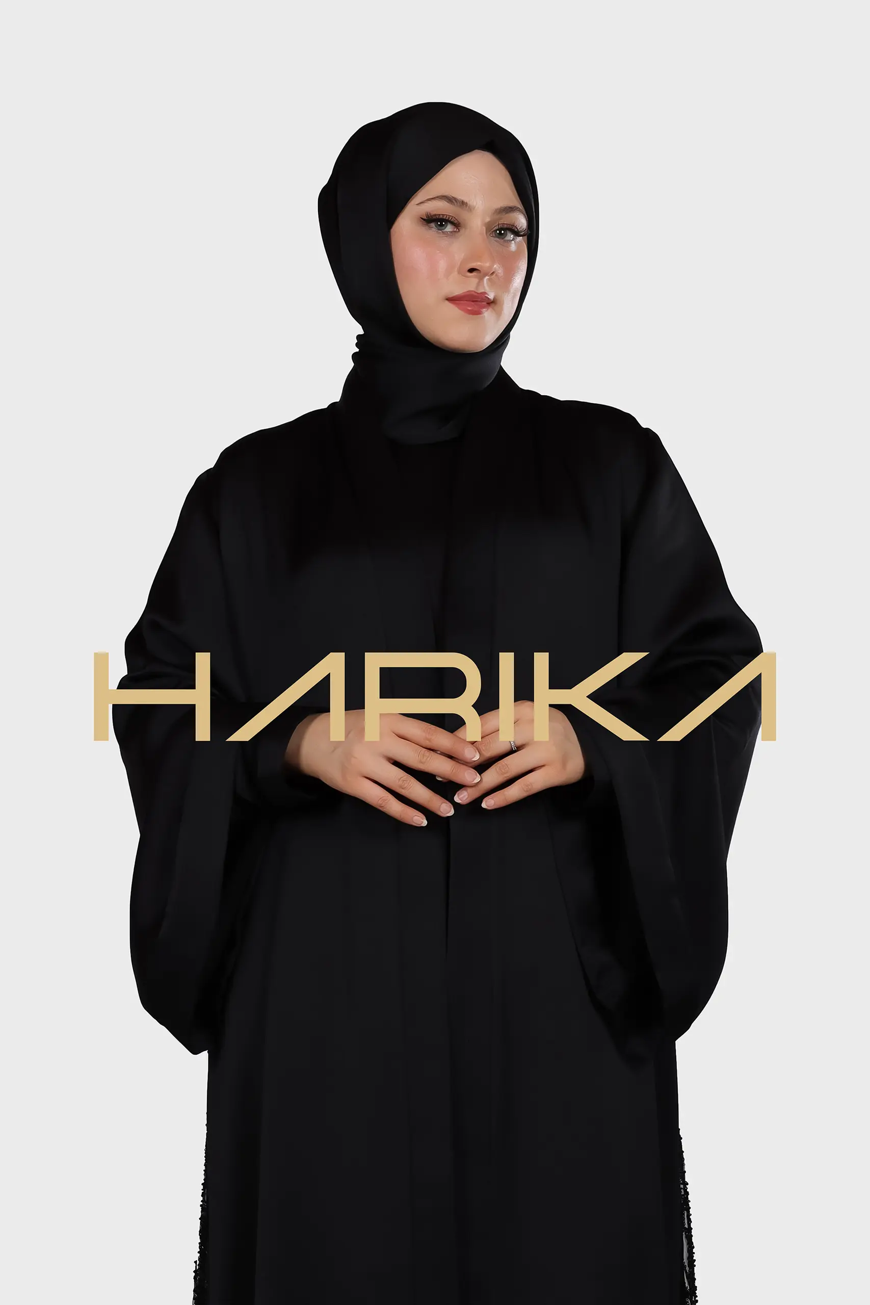 Embroidered Black Abaya - Image 4