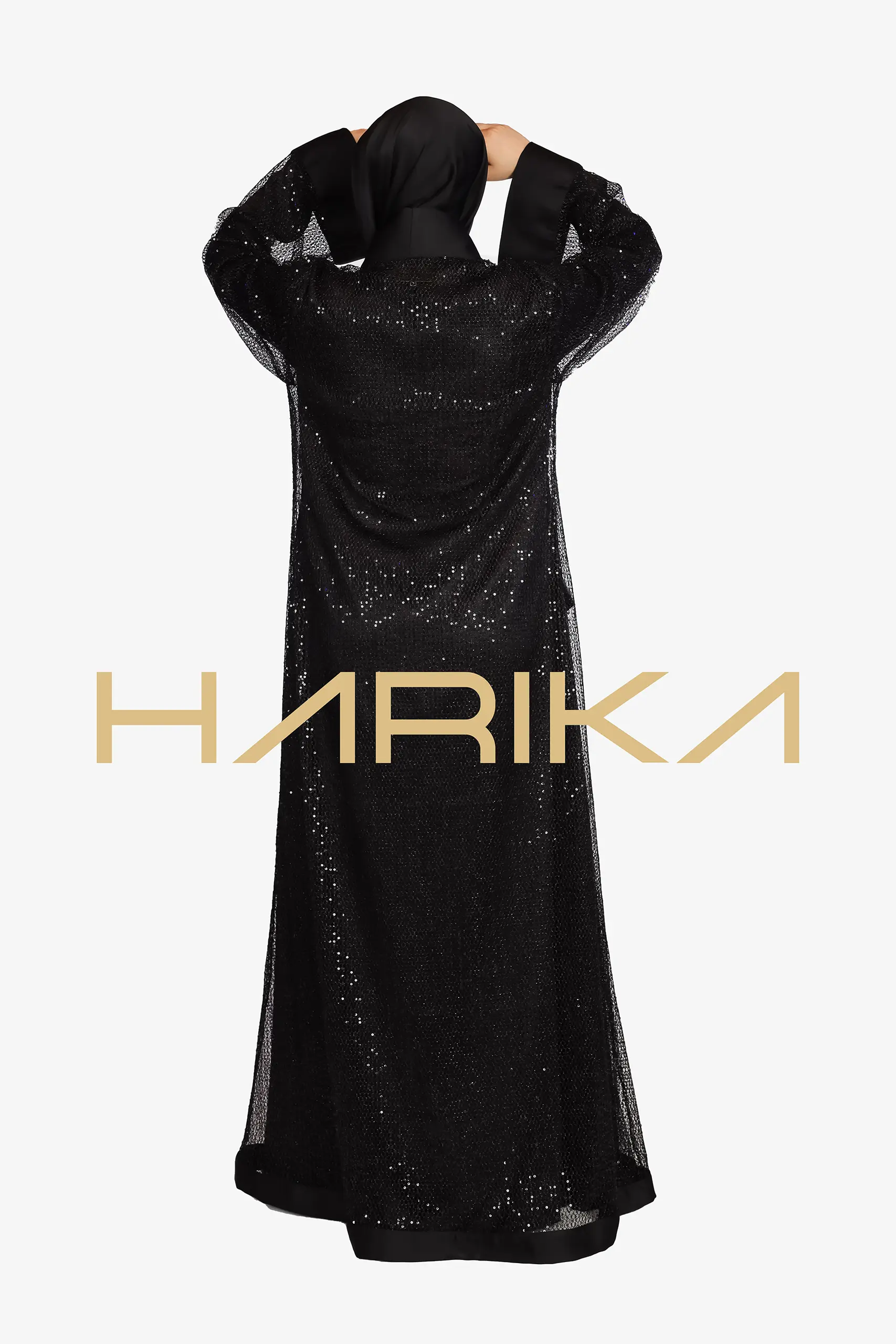 CHIC Mesh Lace abaya set - Image 2