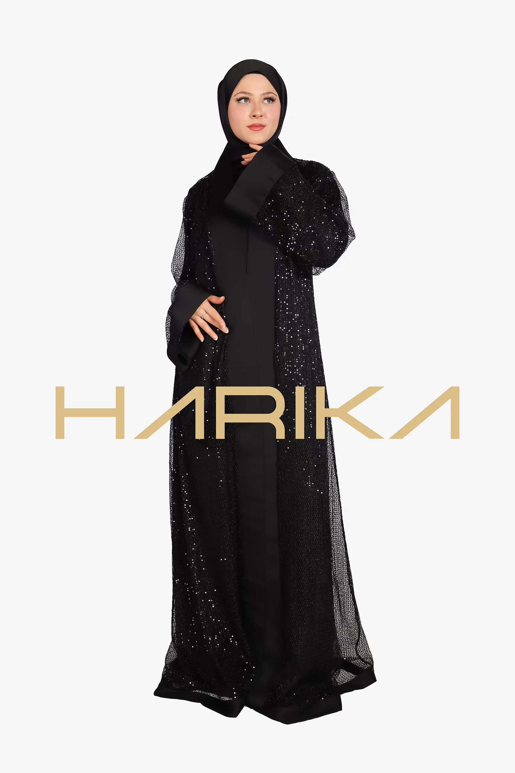 CHIC Mesh Lace abaya set - Image 6