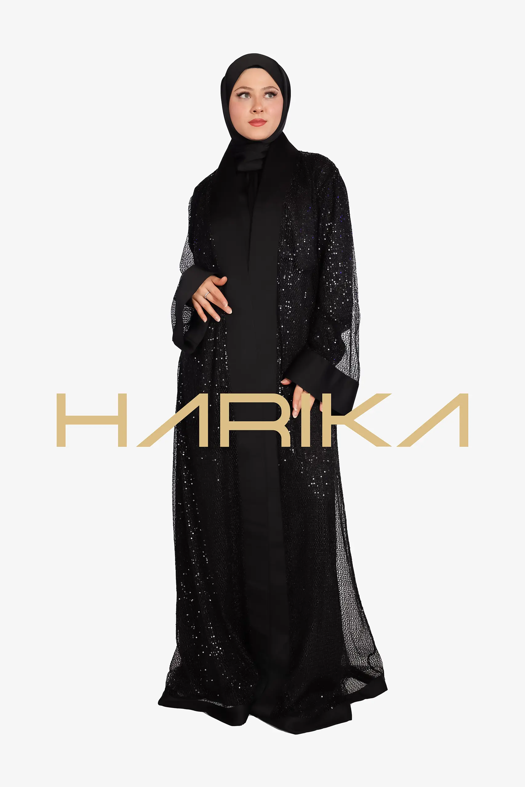 CHIC Mesh Lace abaya set - Image 5