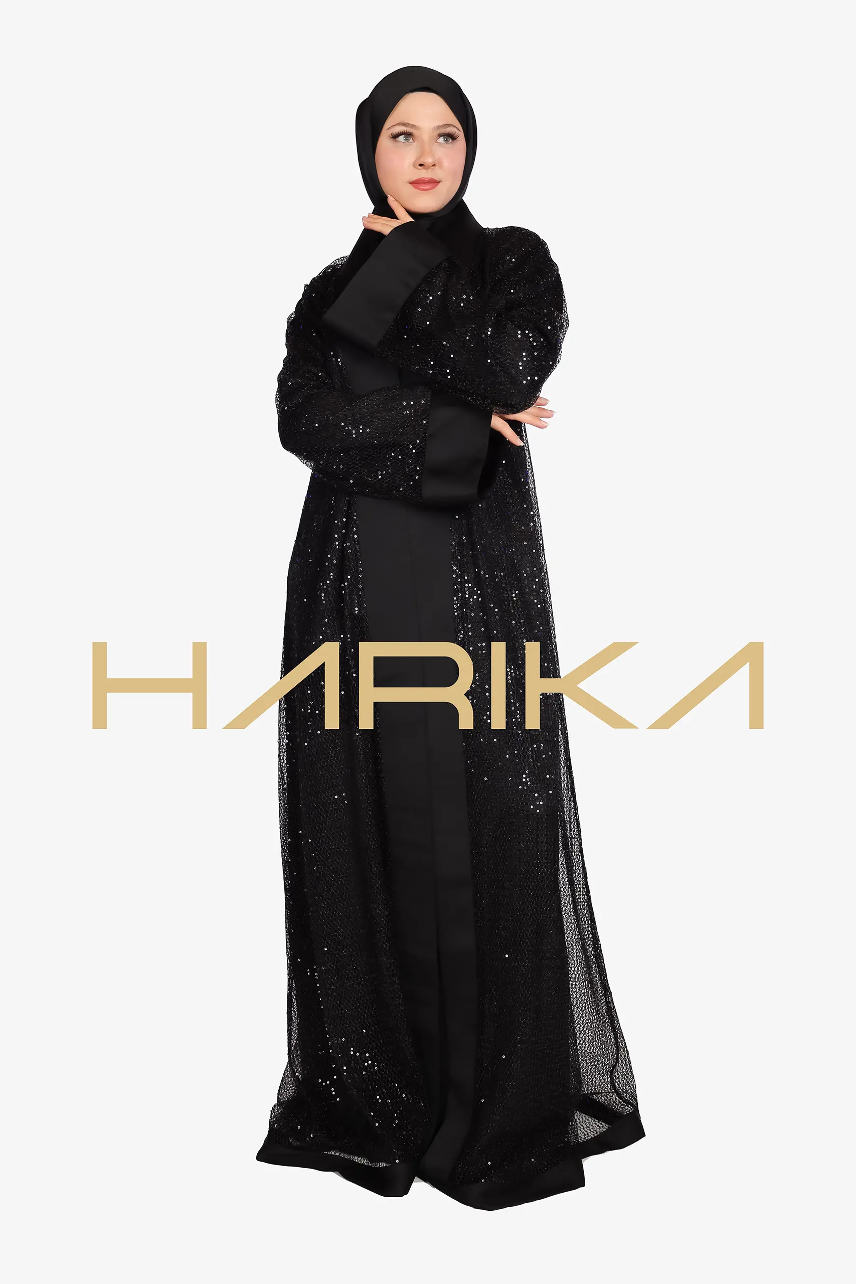 CHIC Mesh Lace abaya set - Image 4