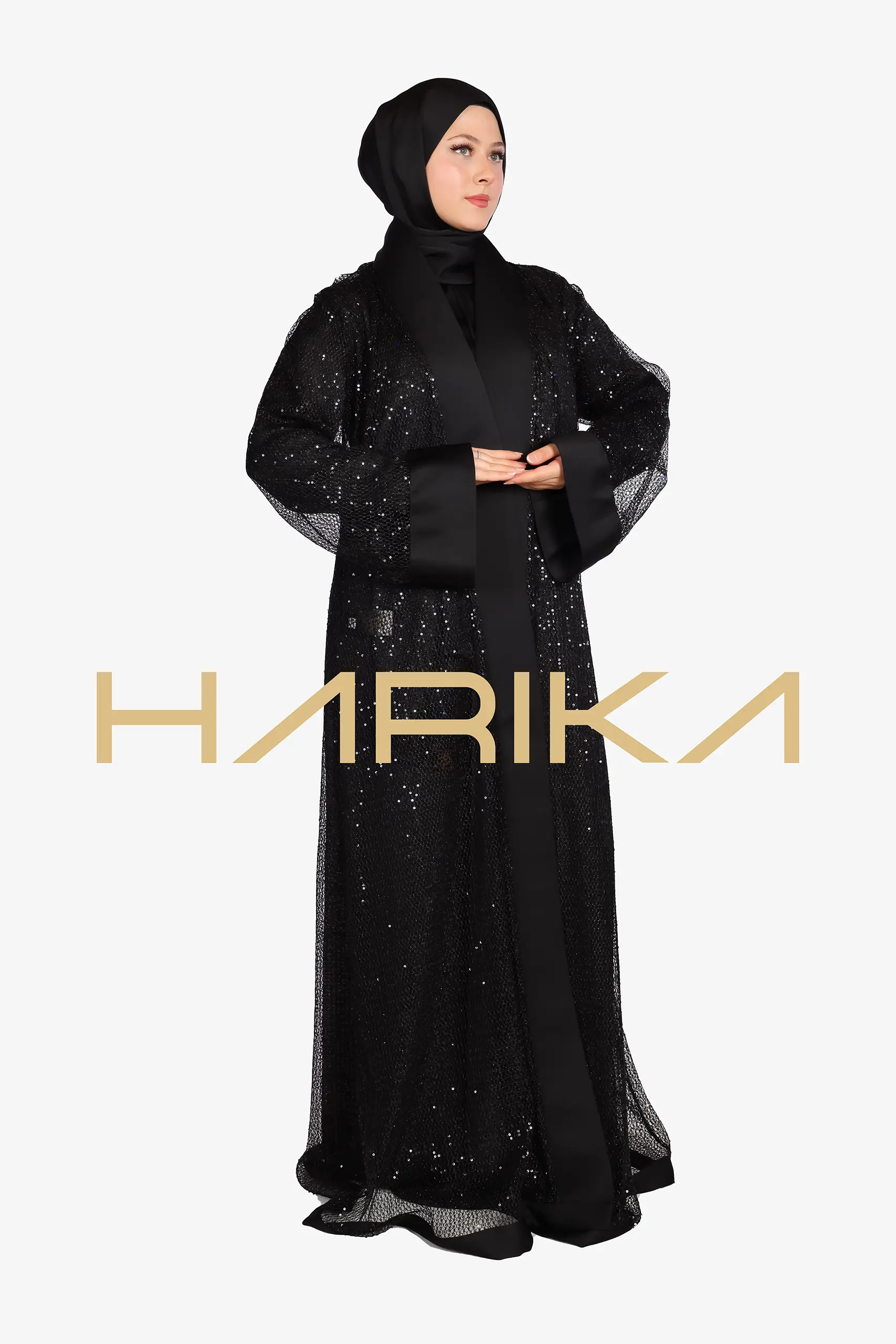 CHIC Mesh Lace abaya set - Image 3