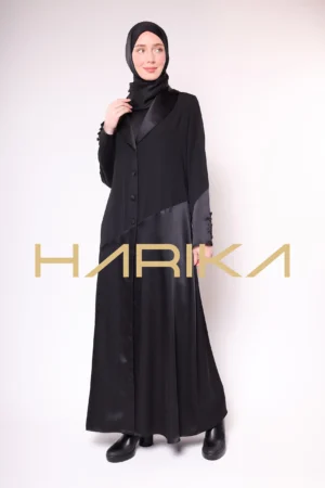 Dubai silk classic jacket abaya