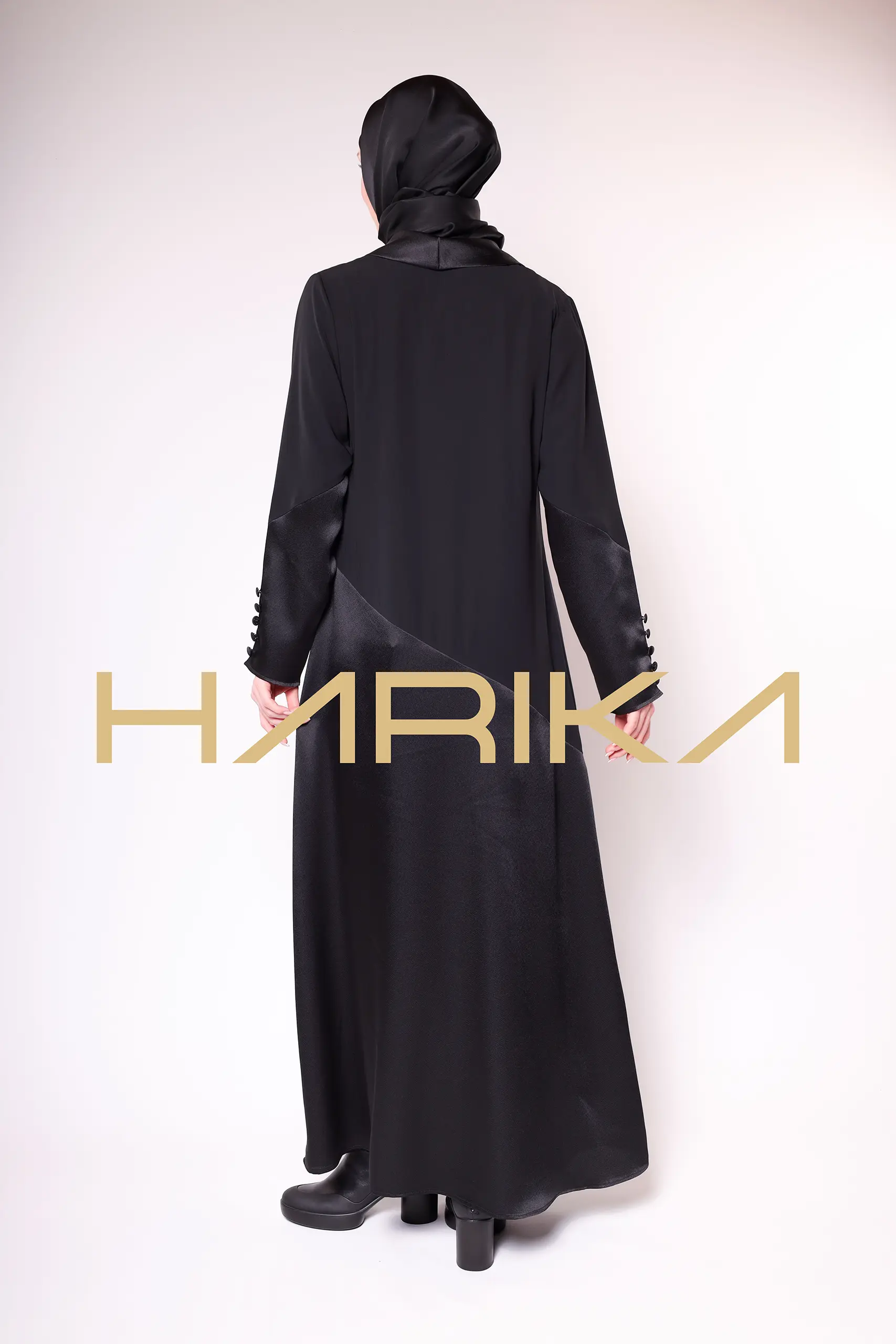 Dubai silk classic jacket abaya - Image 10