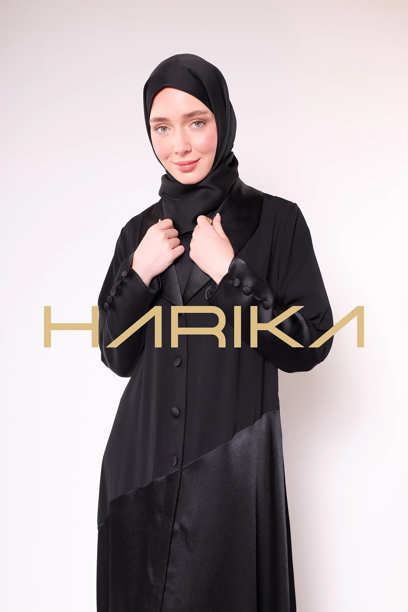 Dubai silk classic jacket abaya - Image 8