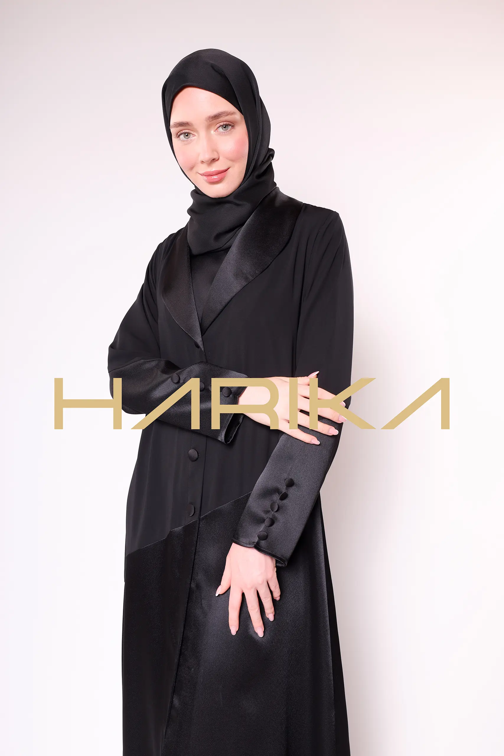 Dubai silk classic jacket abaya - Image 6