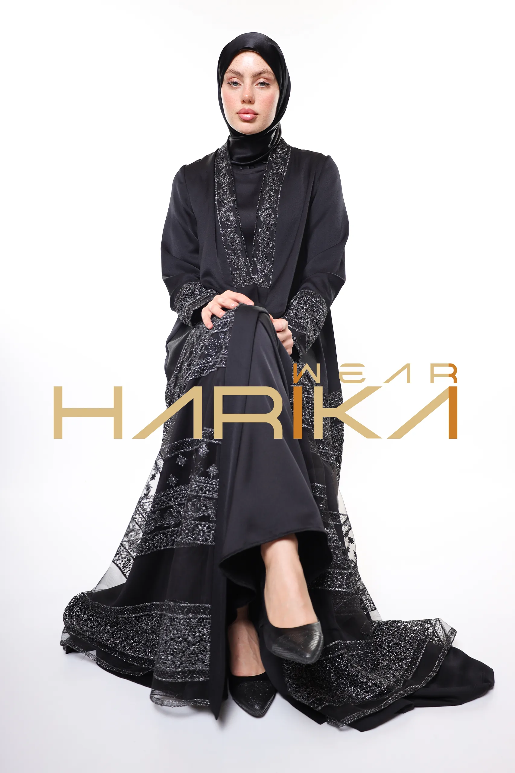 Queen's elegant abaya *shawl gift* - Image 3