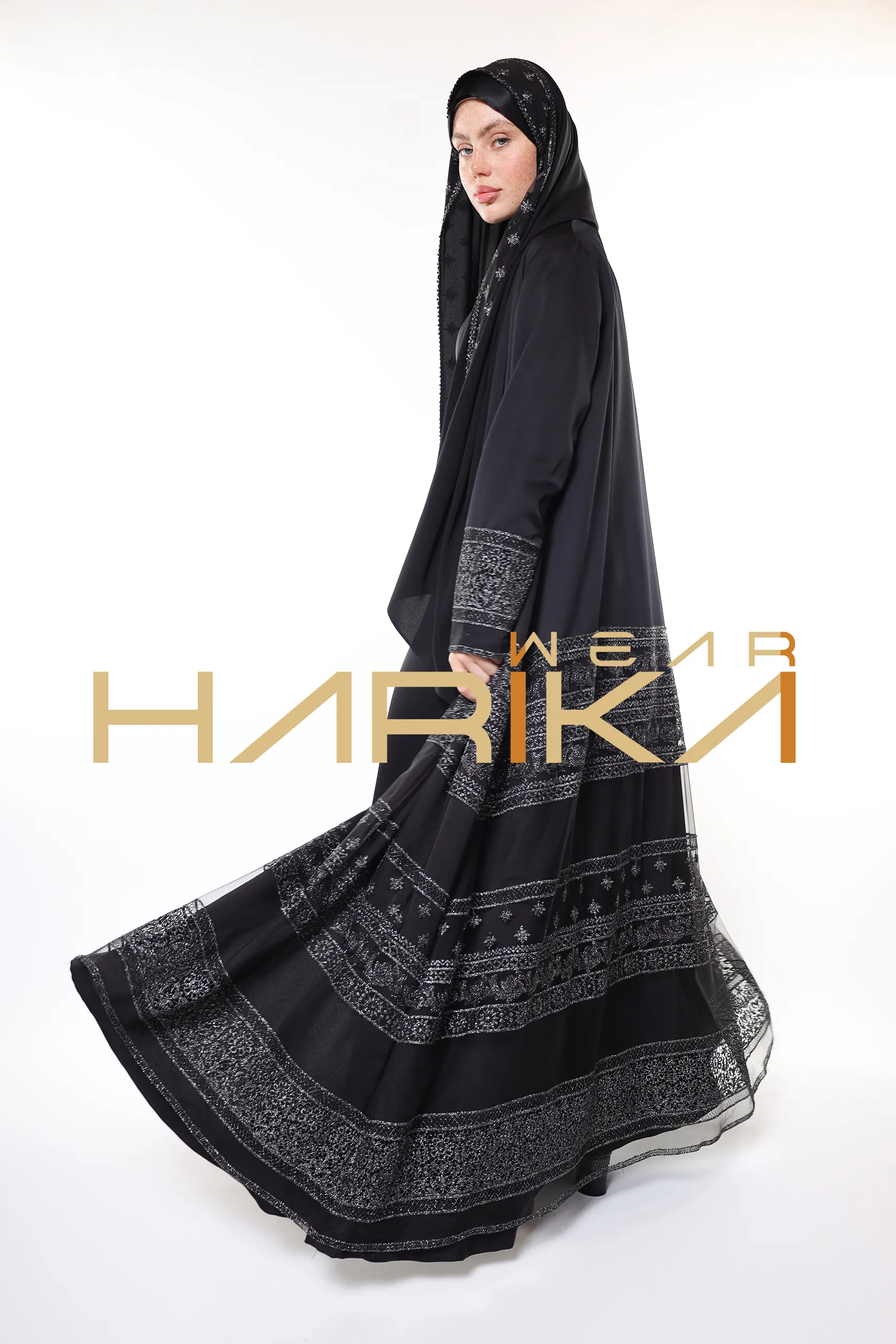 Queen's elegant abaya *shawl gift* - Image 10