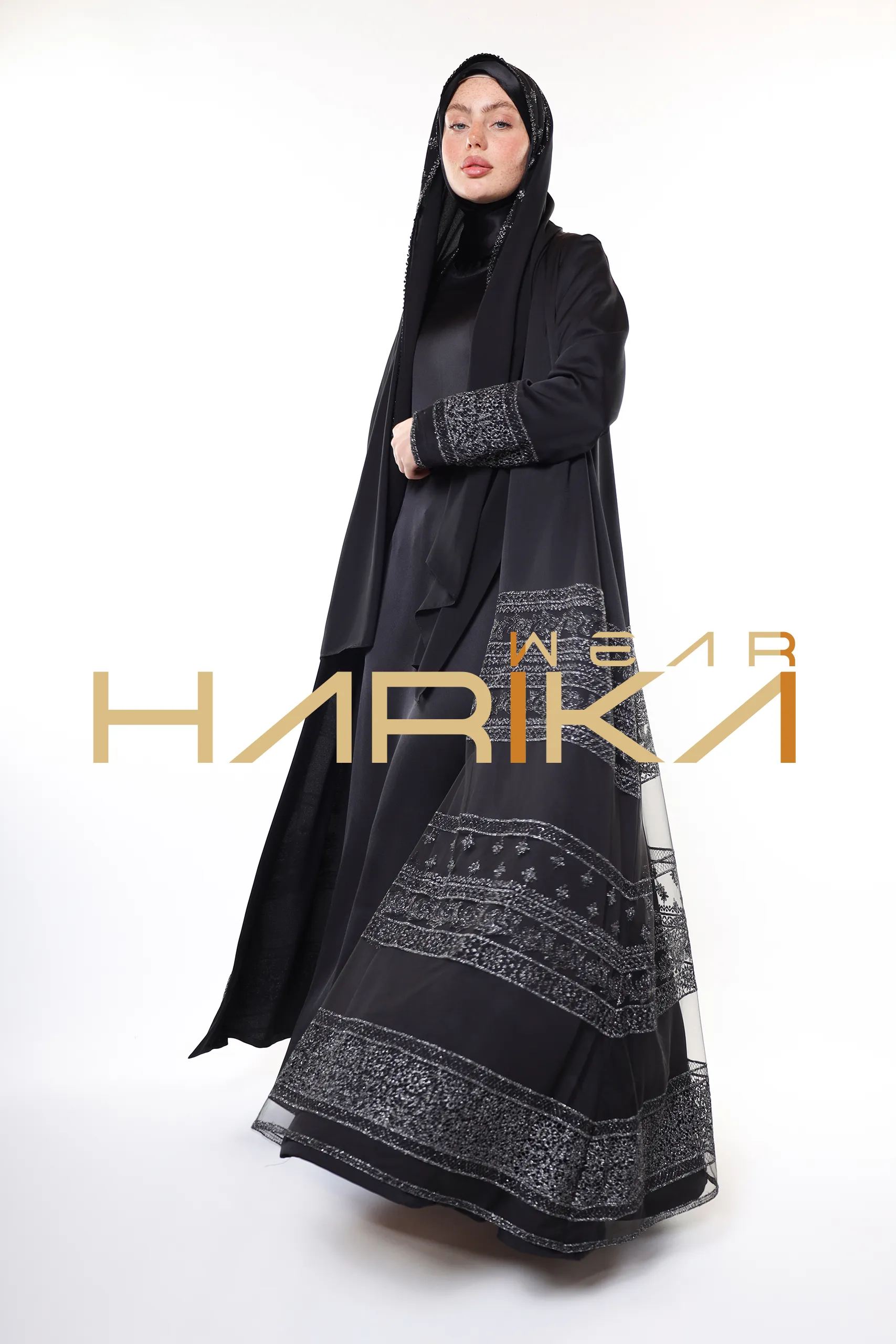 Queen's elegant abaya *shawl gift* - Image 11