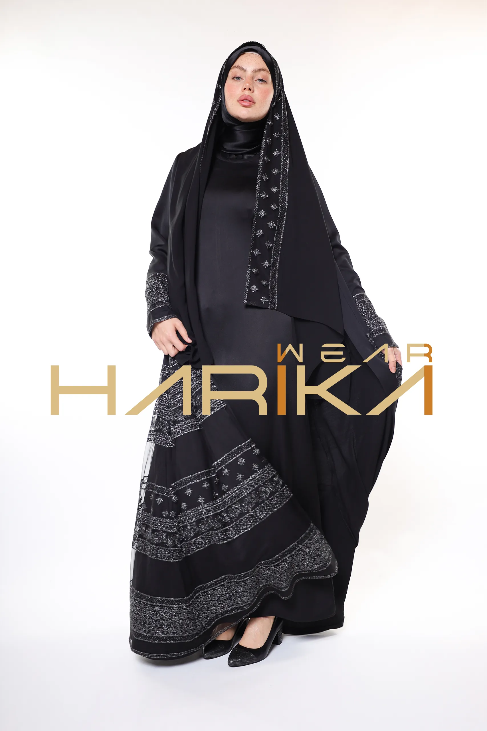 Queen's elegant abaya *shawl gift* - Image 12