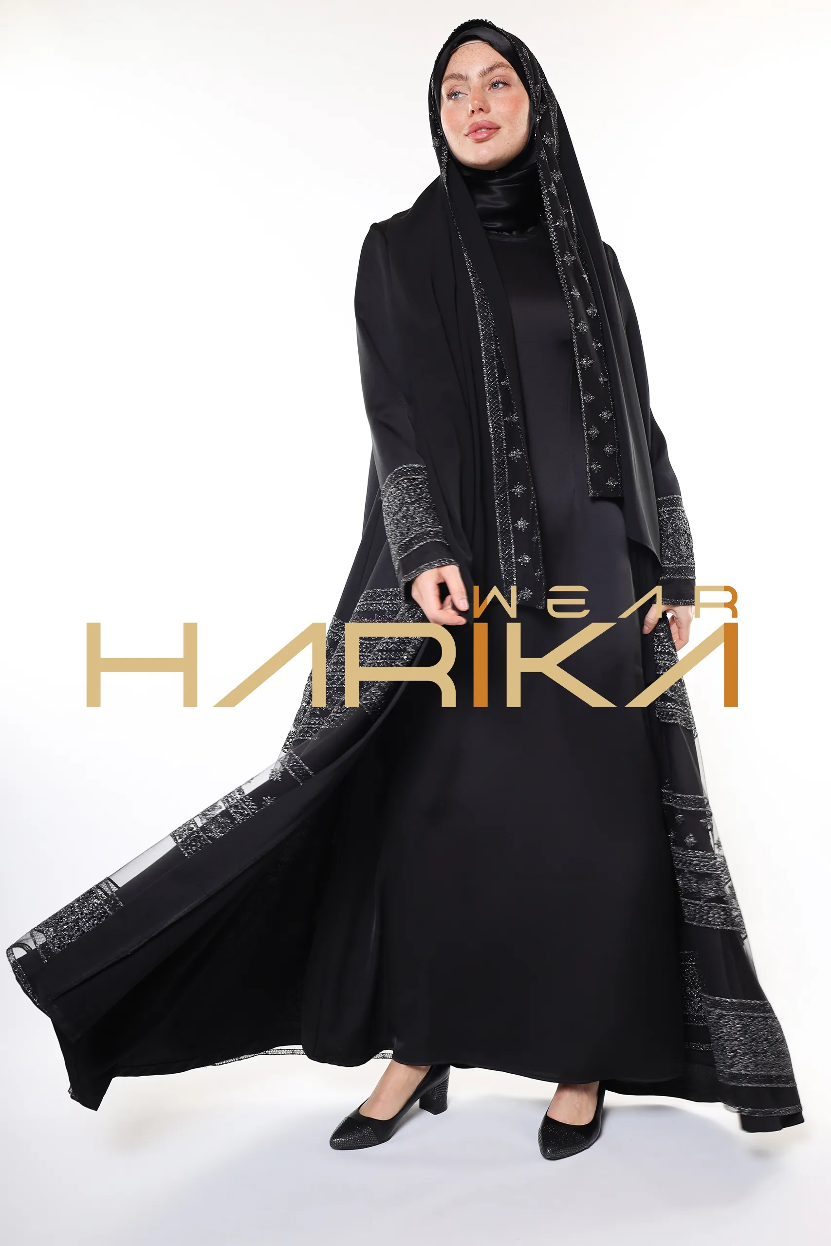 Queen's elegant abaya *shawl gift* - Image 13