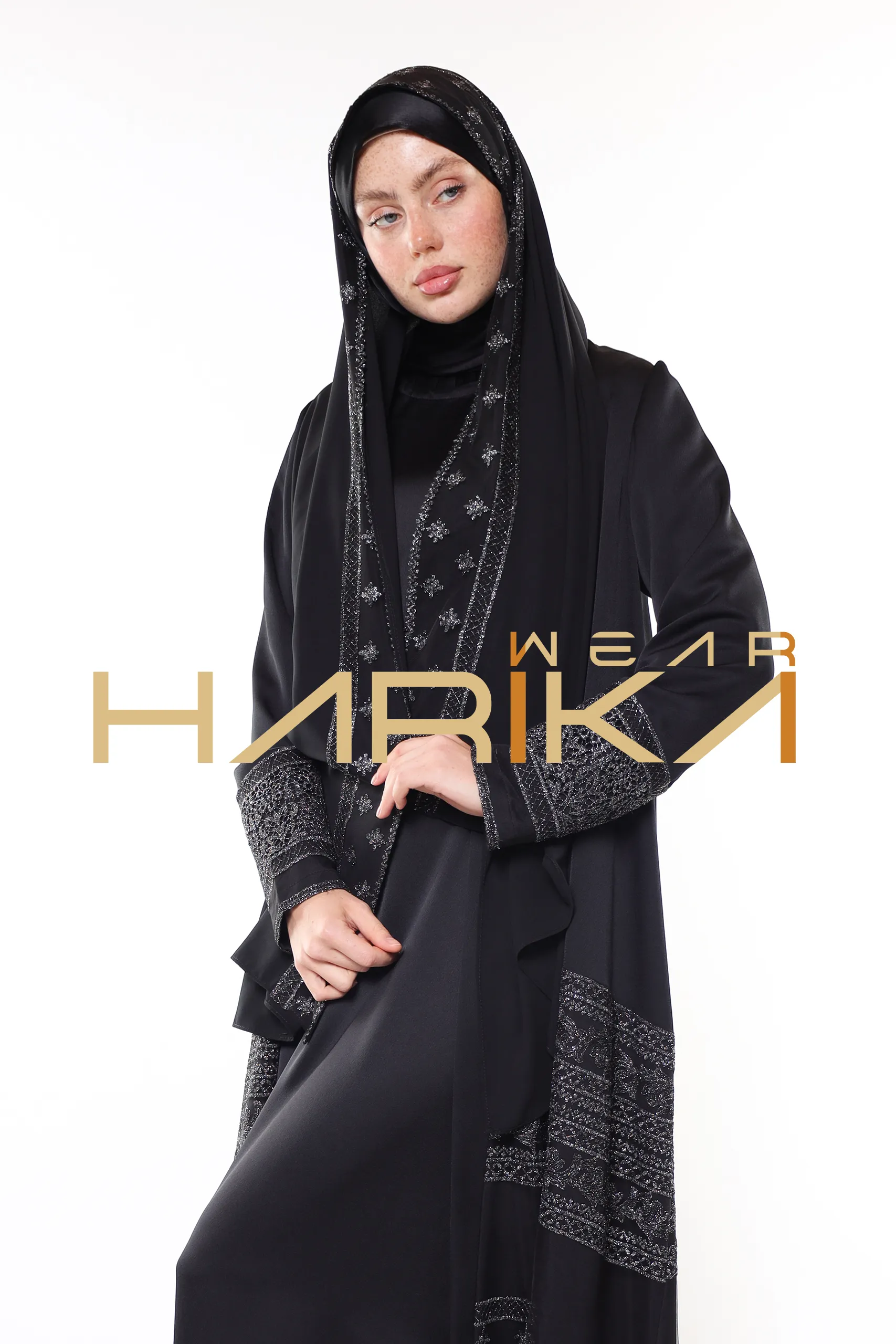 Queen's elegant abaya *shawl gift* - Image 14