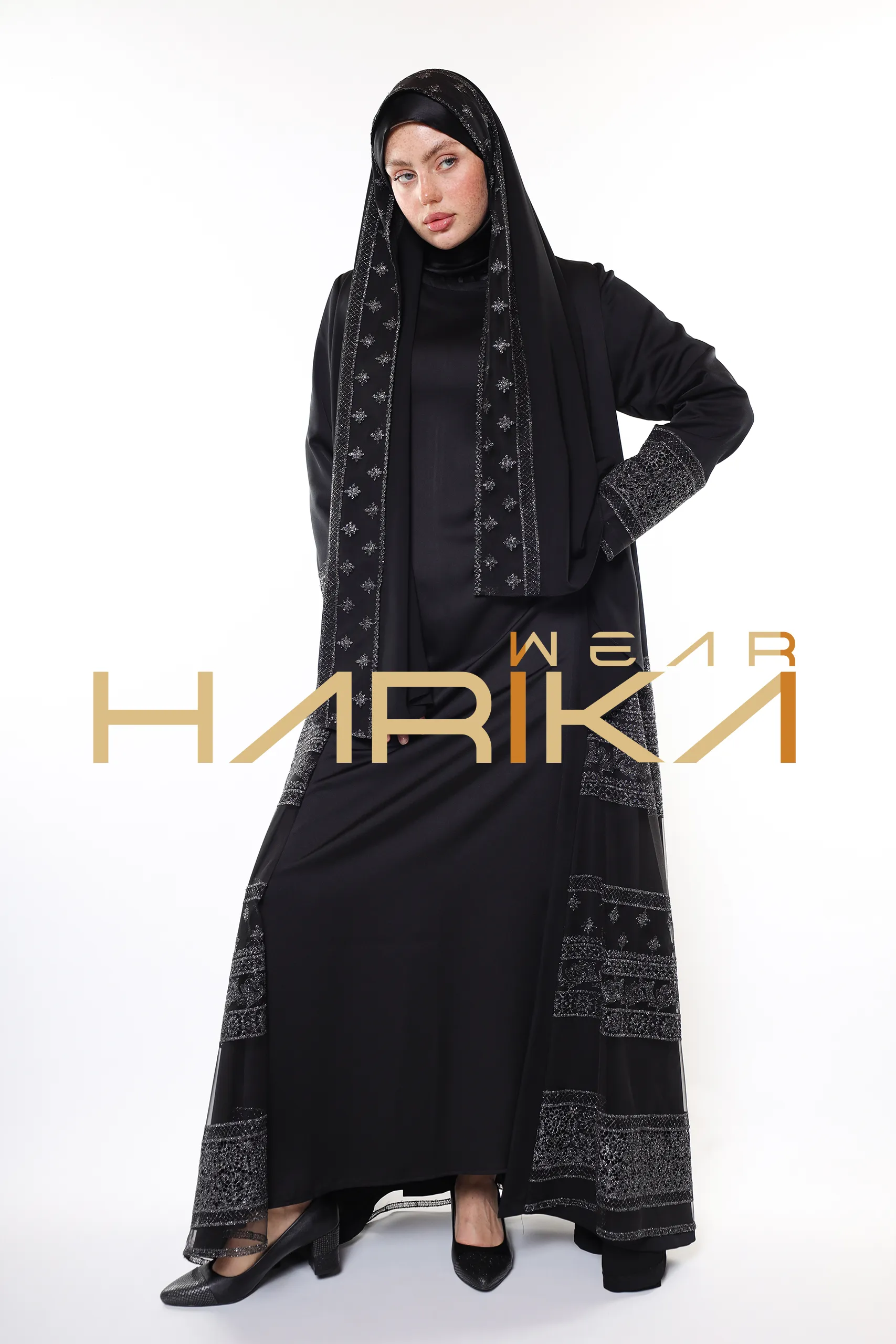 Queen's elegant abaya *shawl gift*