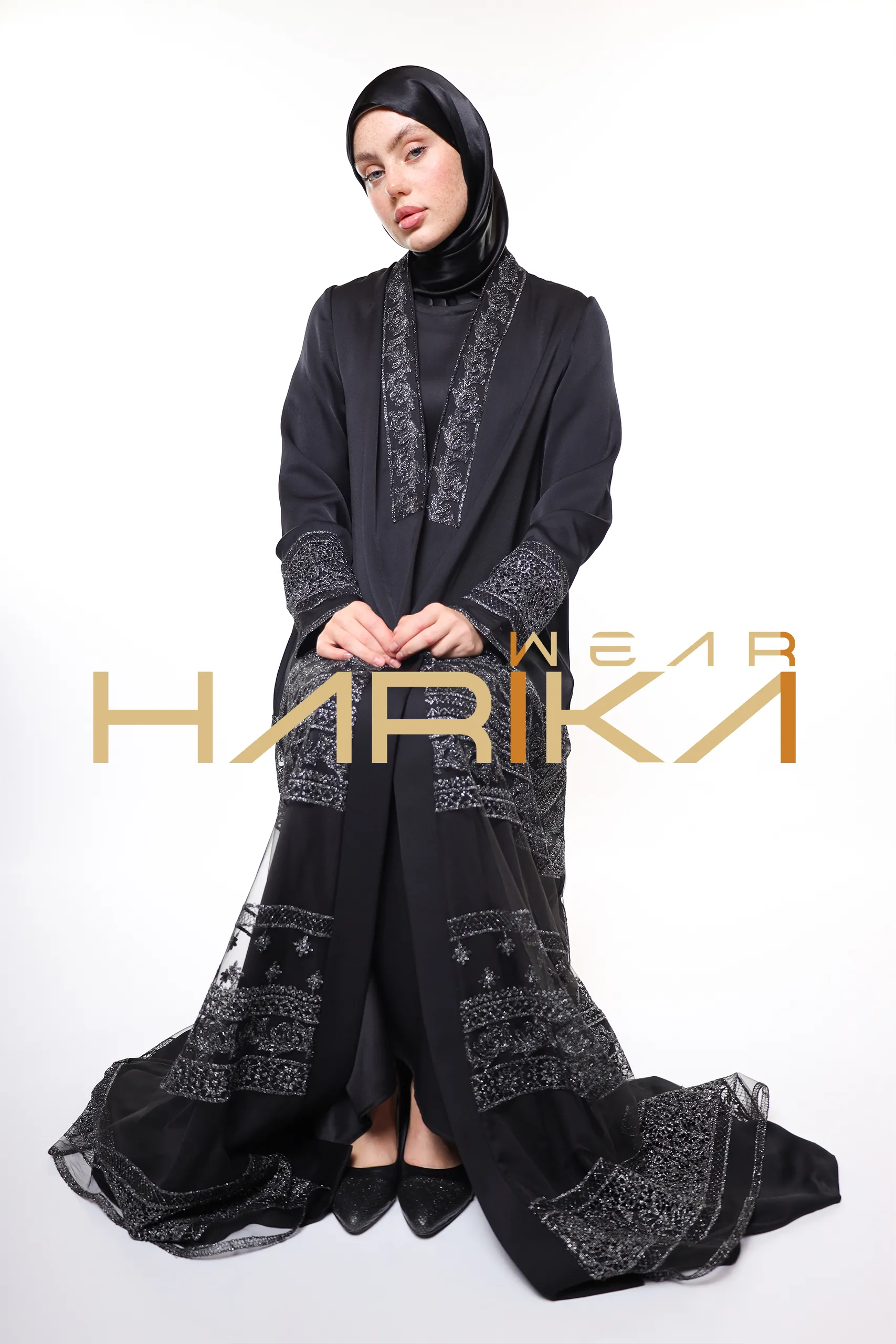 Queen's elegant abaya *shawl gift* - Image 4