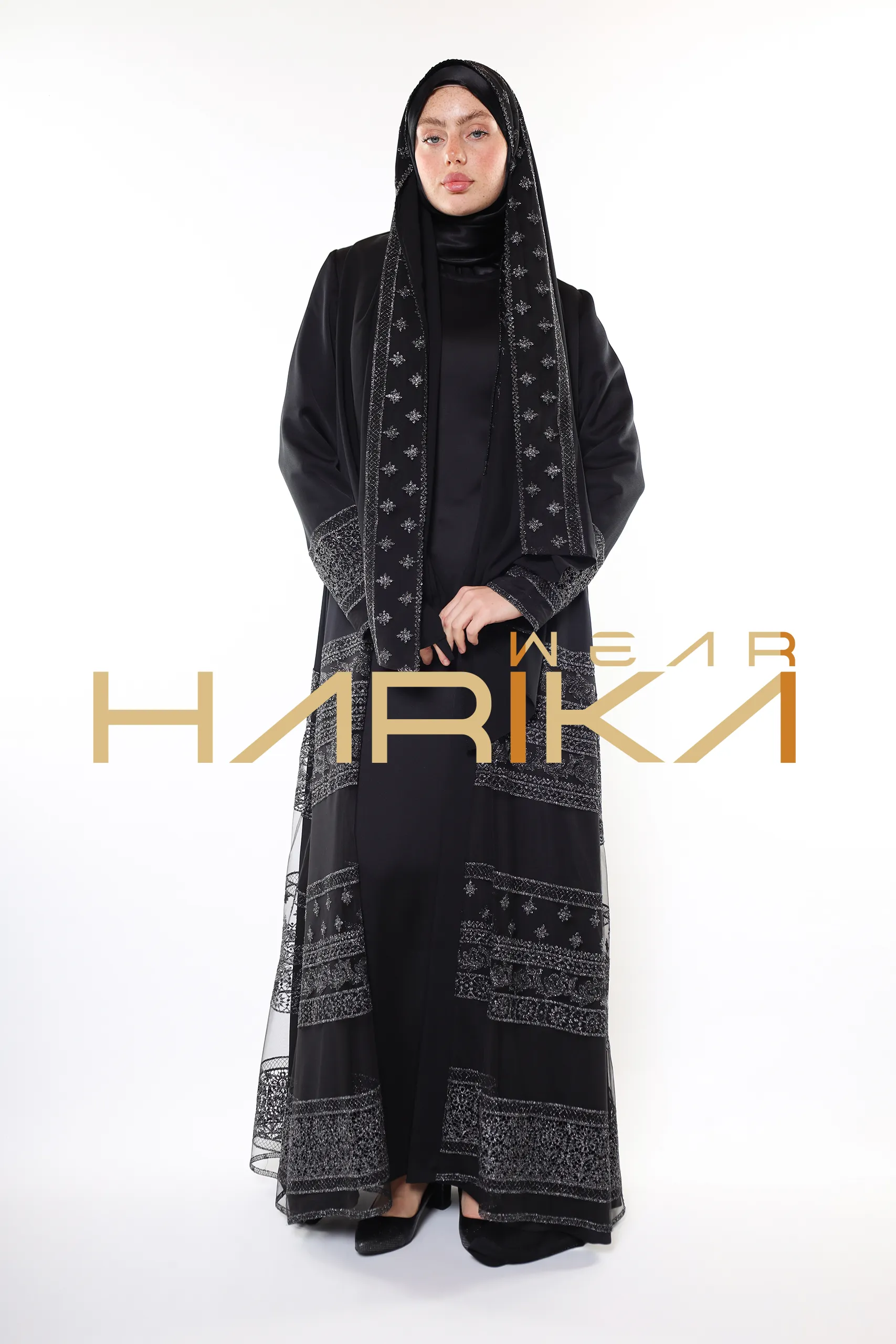 Queen's elegant abaya *shawl gift* - Image 18