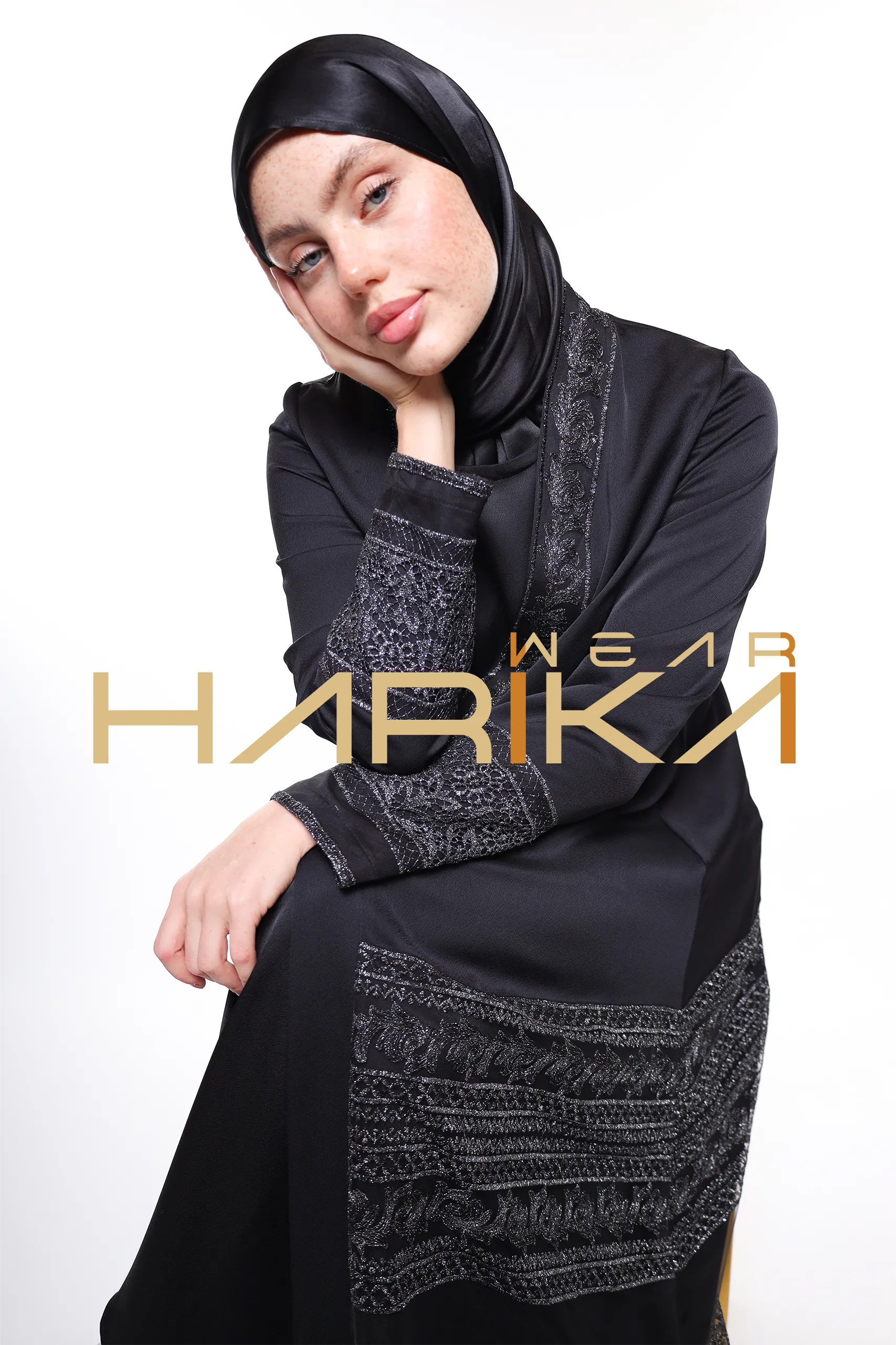 Queen's elegant abaya *shawl gift* - Image 2