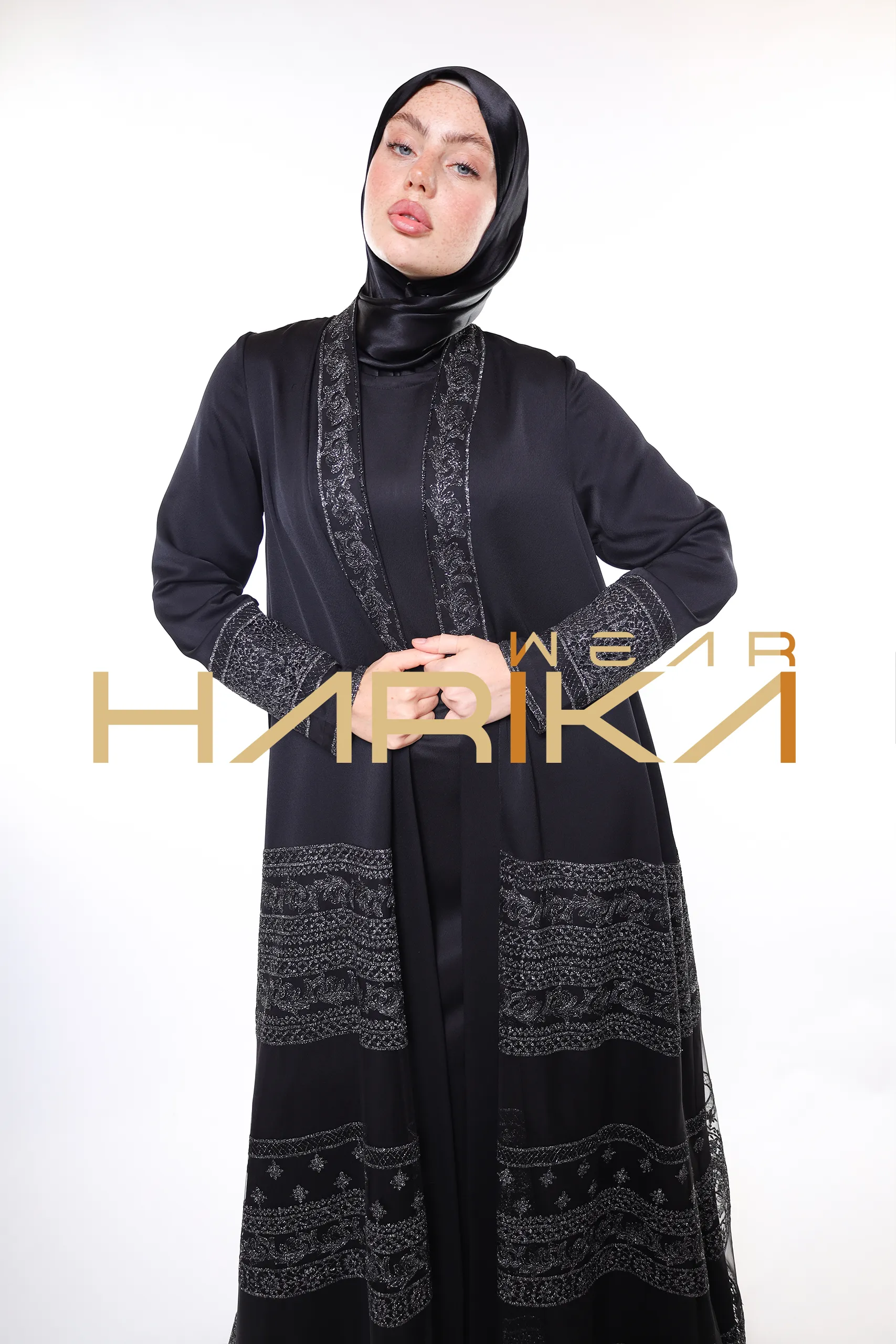Queen's elegant abaya *shawl gift* - Image 5