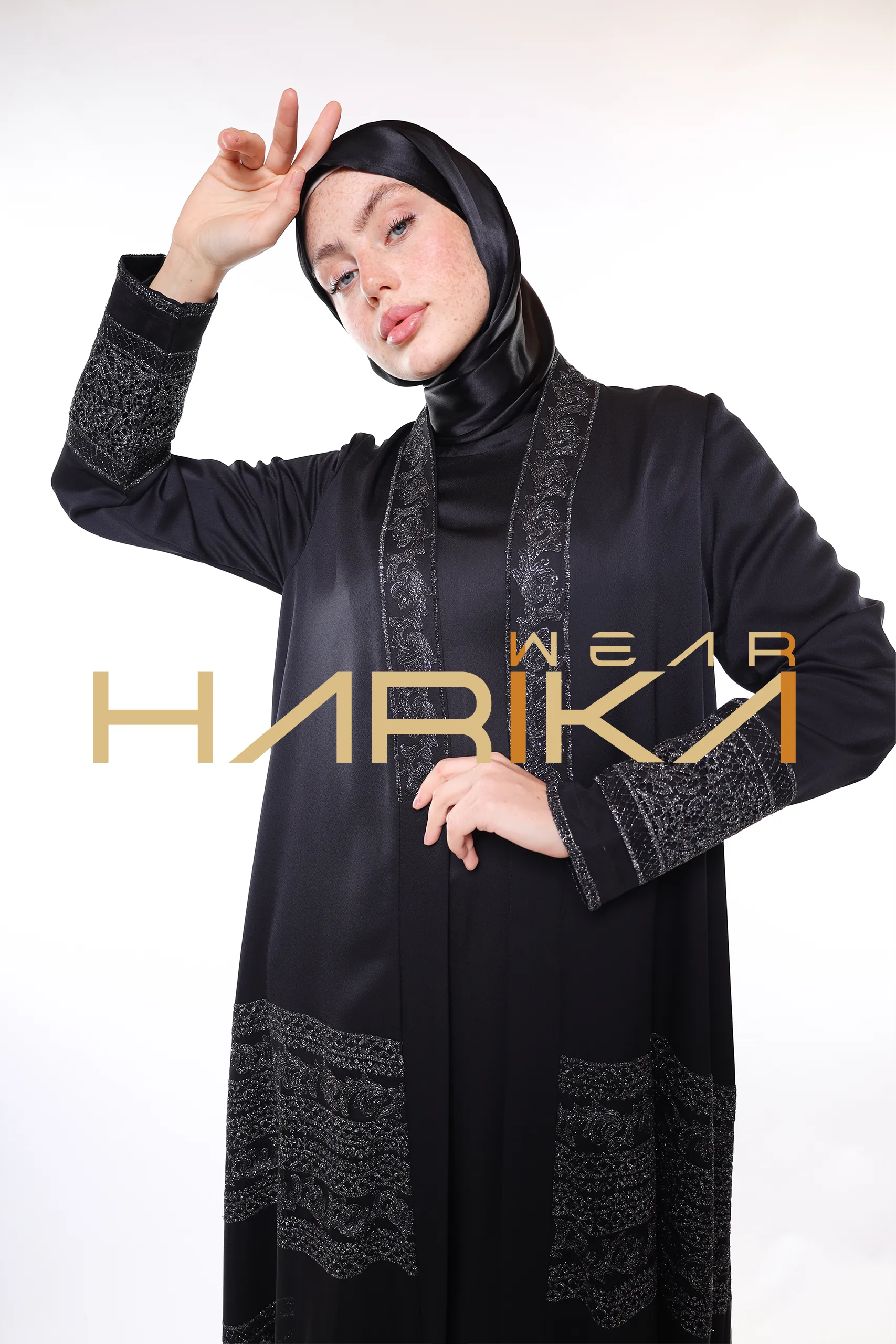 Queen's elegant abaya *shawl gift* - Image 6